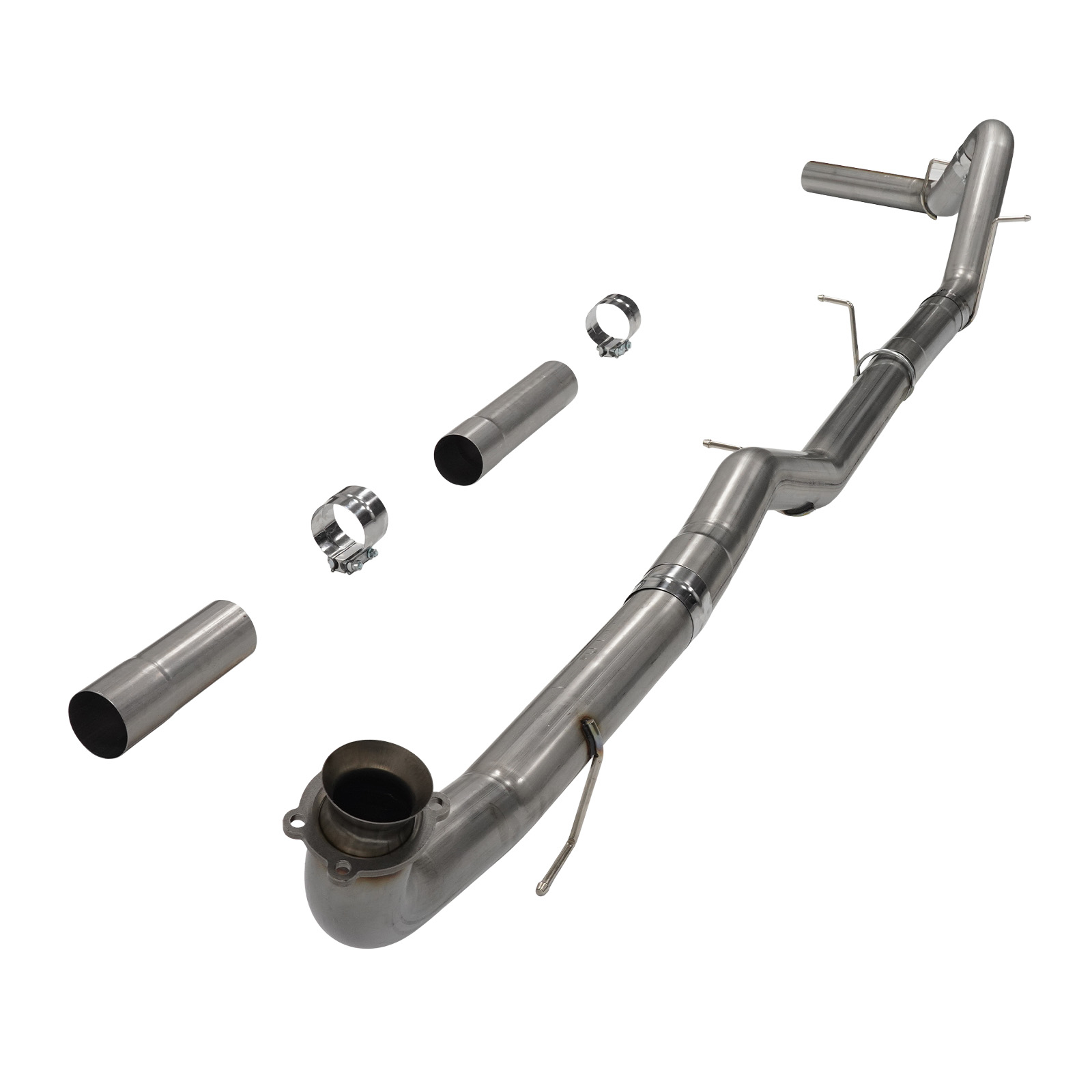 2020-2026 6.6L Duramax L5P 4" Downpipe-Back DPF Delete Exhaust System For Silverado Sierra 2500/3500HD 0