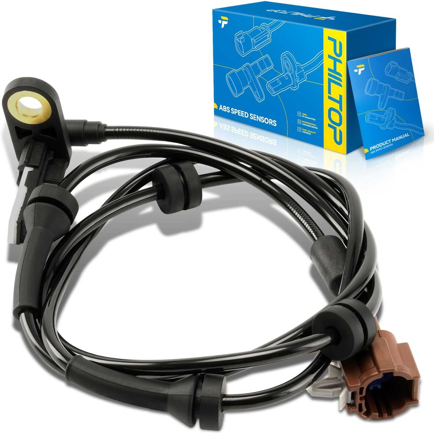 970326 Rear Left Side ABS Wheel Speed Sensor Compatible with 2004-2012 Titan, 1PC ABS Sensor