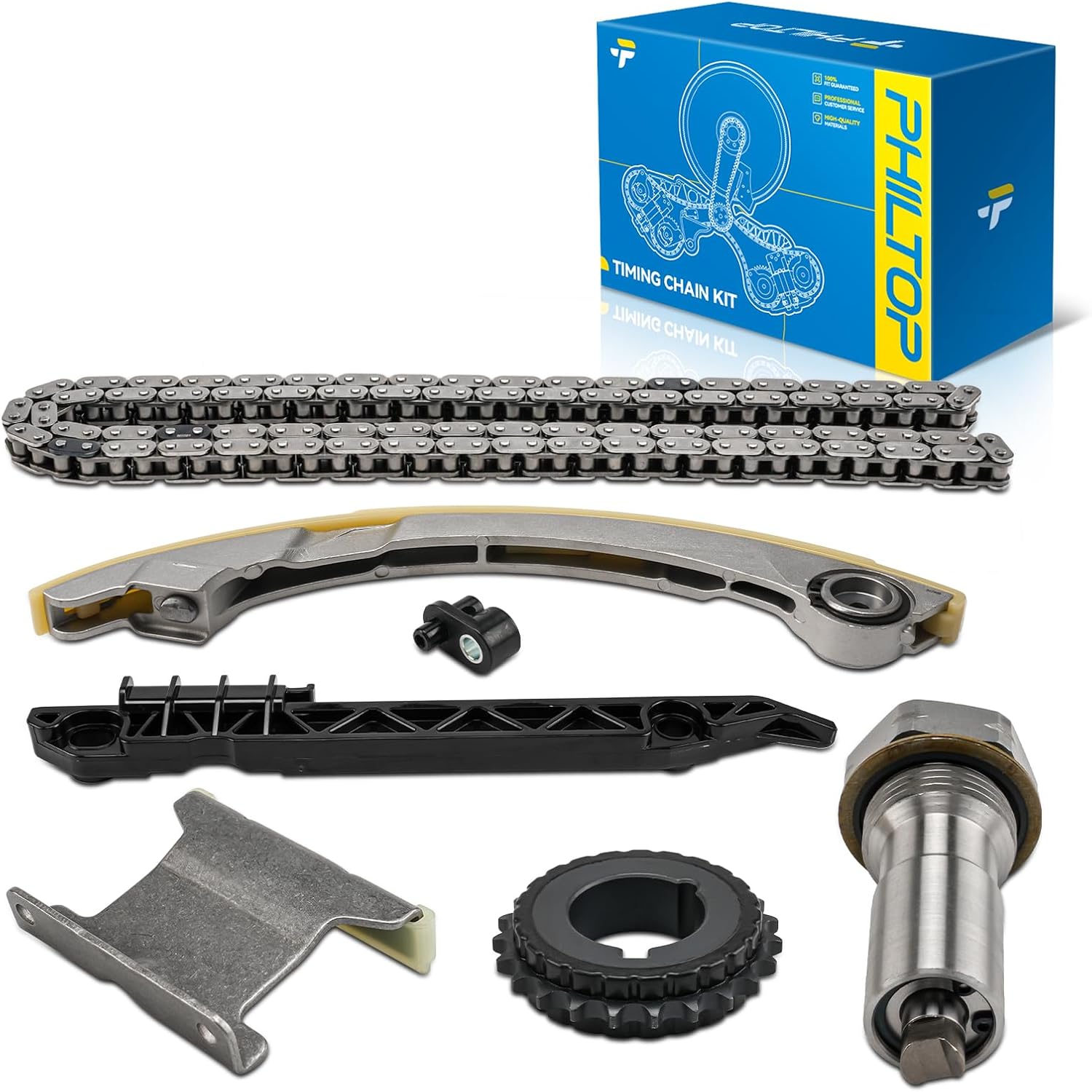 Engine Timing Chain Kit, Compatible with Chevrolet Equinox 2010-2017 and Chevrolet Malibu 2008-2014