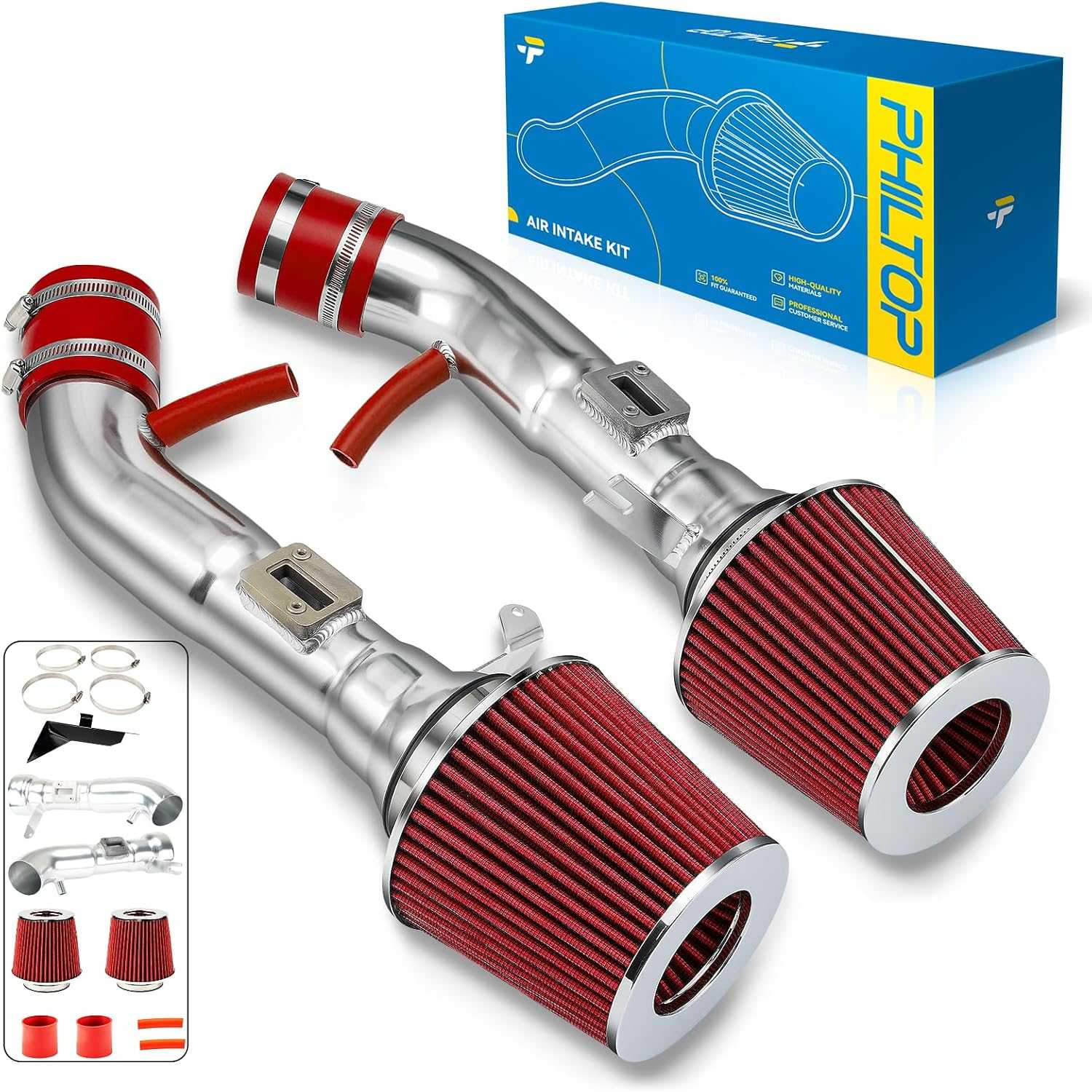 Cold Air Intake Kit for G37 2008-2013 3.7L,370Z 2009-2017 3.7L Intake Air Filter
