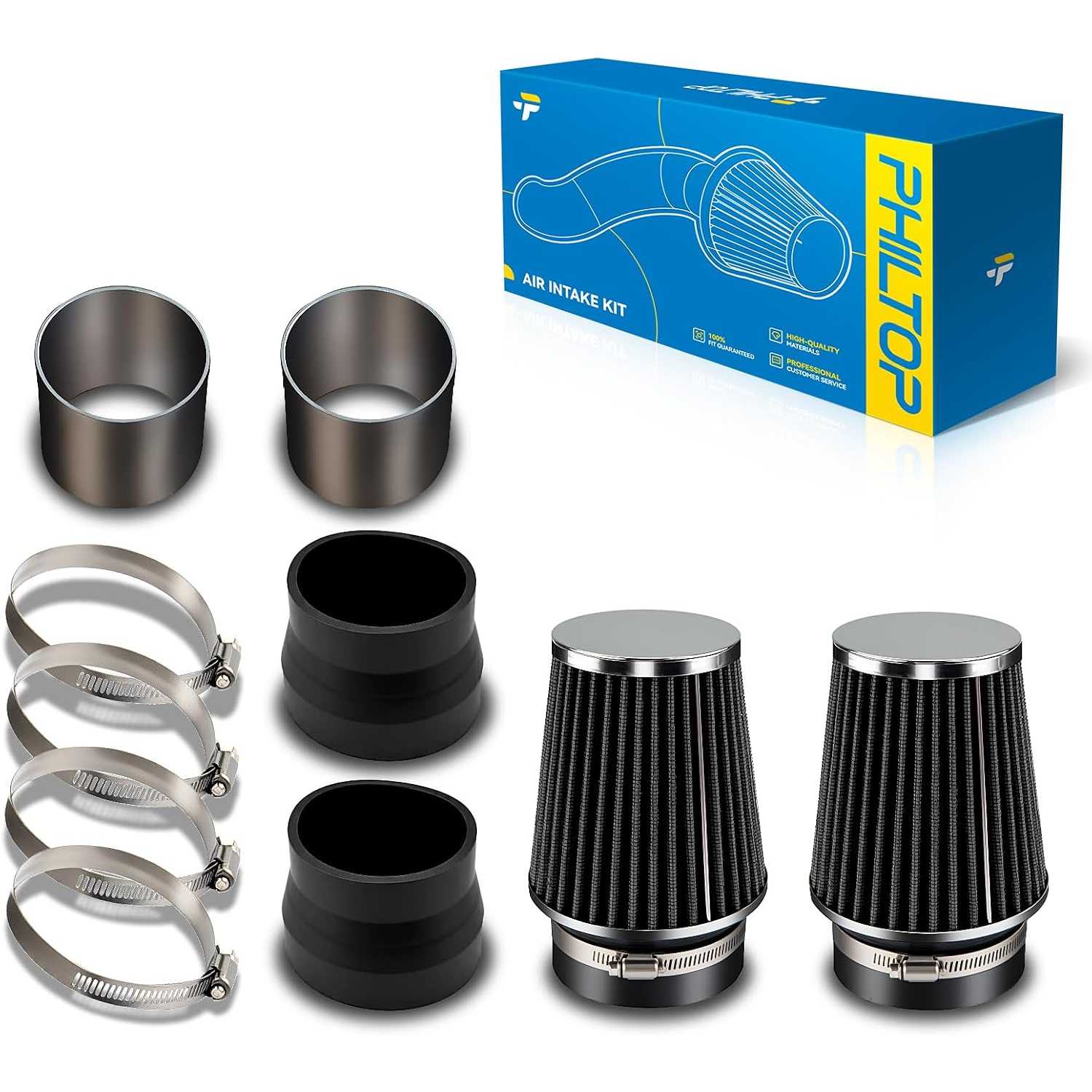 3.5" Cold Air Intake Kit System Compatible with Mercedes Benz C300 2008-2012 3.0L 3.5L V6