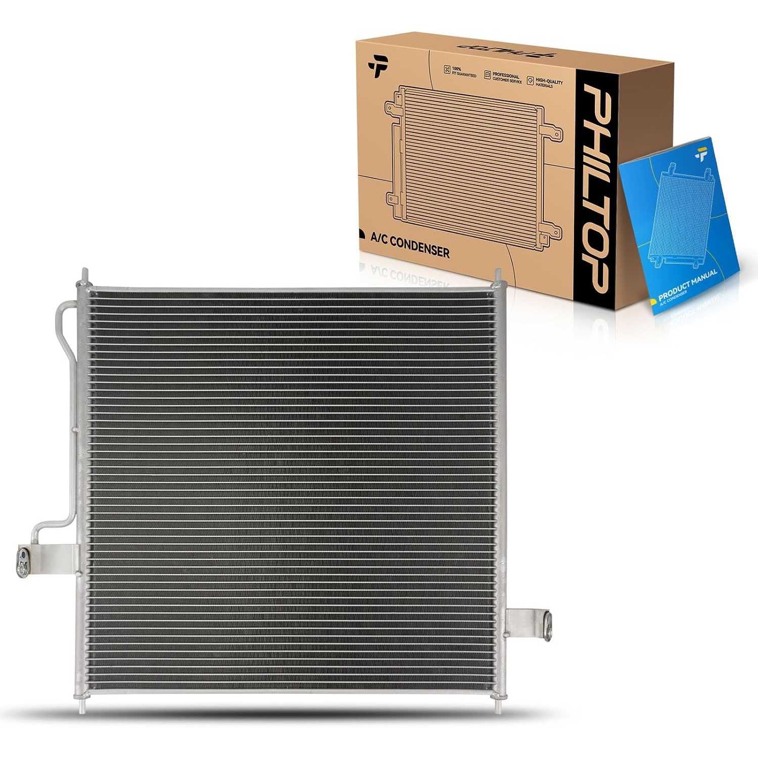 Air Conditioning A/C Condenser Compatible with Ford Explorer 2002-2005, Mercury Mountaineer 2002-2005, Replace# 3056