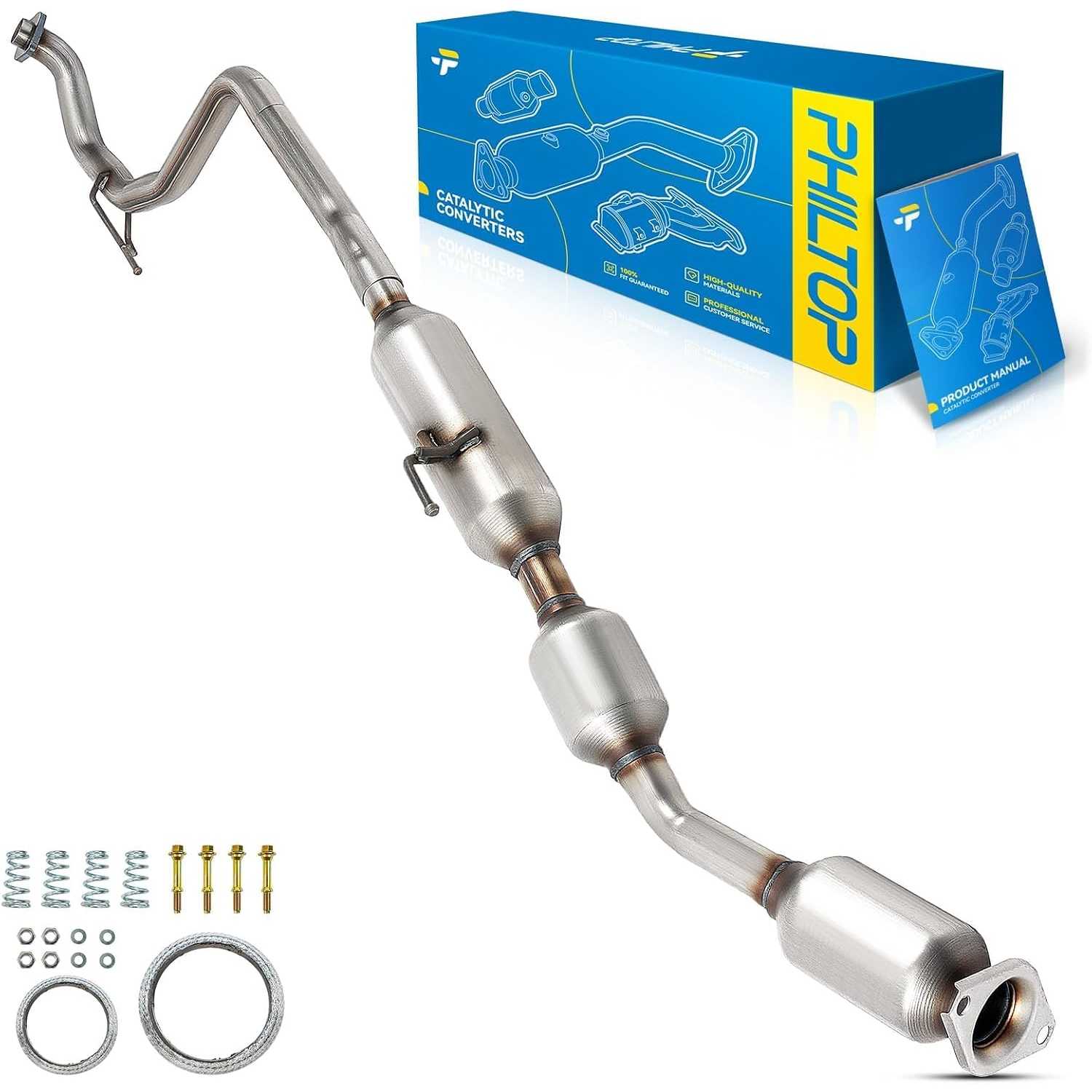 2007-2010 Toyota Yaris 1.5L L4 | Front Catalytic Converter | OE#1741021680/47836 - PHILTOP