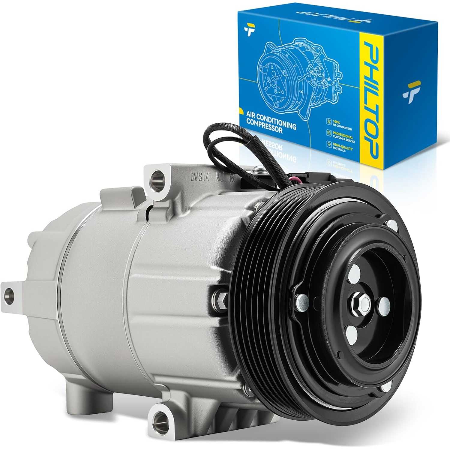 97701M7000 Air Conditioner AC Compressor with Clutch for Kia Forte 2019, 2020-2021 2.0L
