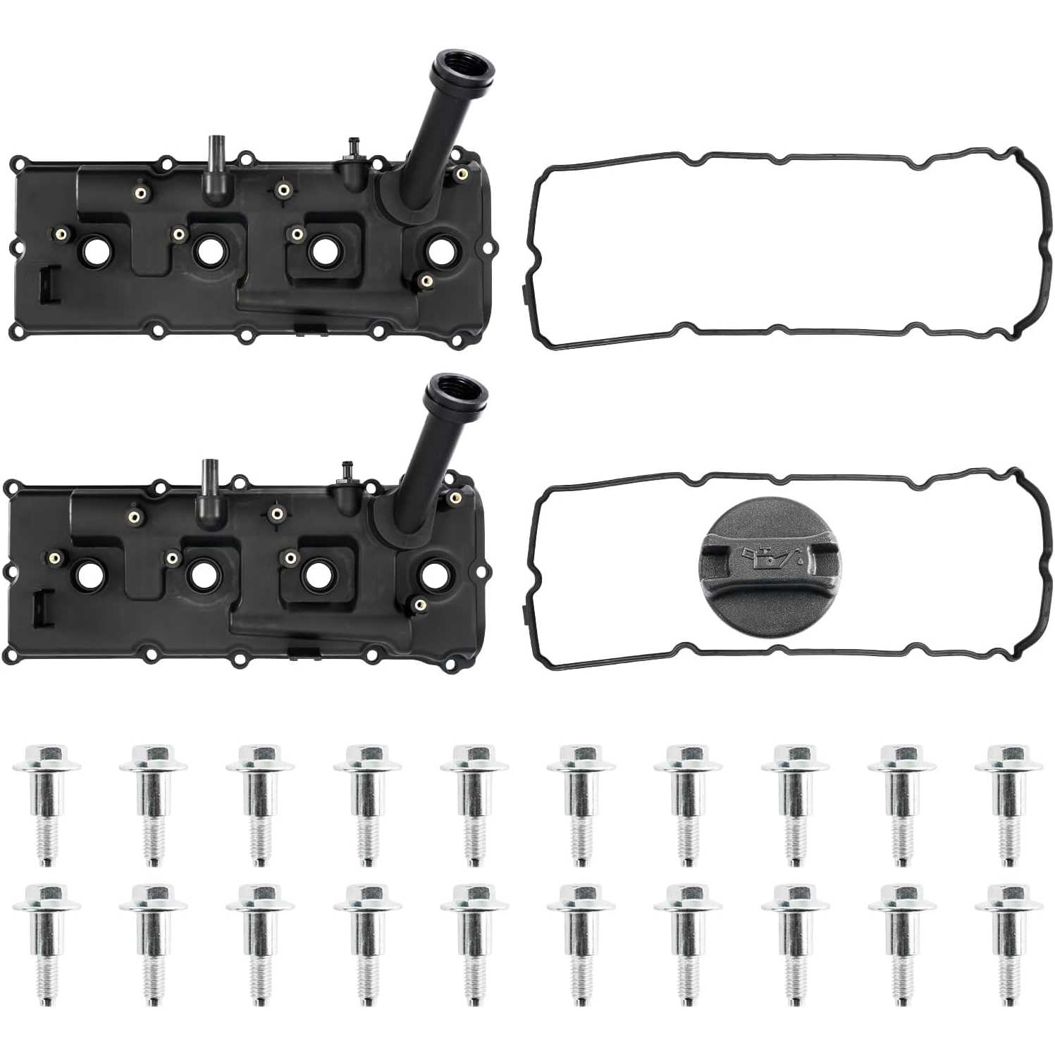 Engine Valve Cover Gaskets & Bolts Compatible with Pathfinder TITAN Armada QX56 NV3500 NV2500, 13264-ZE01A 13264-ZE00A