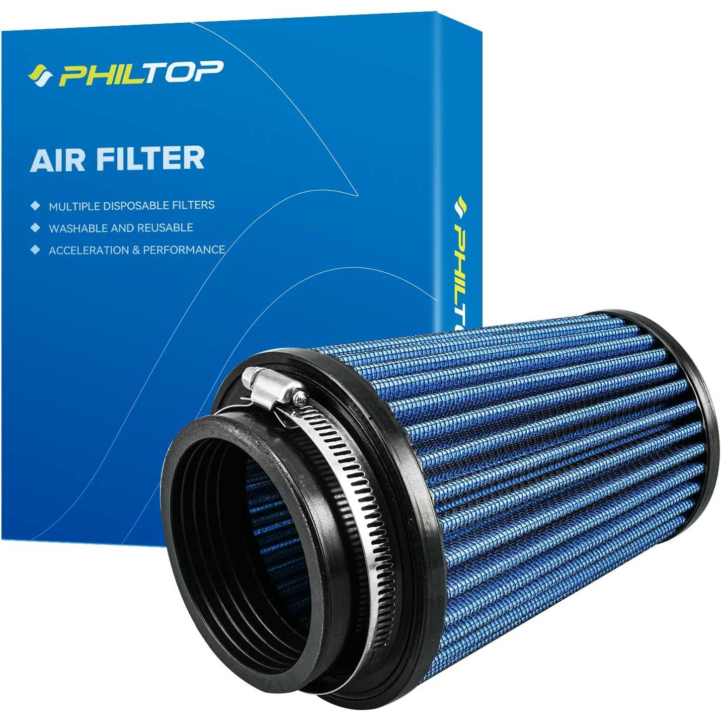 PHILTOP Universal Air Filter 3" Flange 5.75" Height | Universal