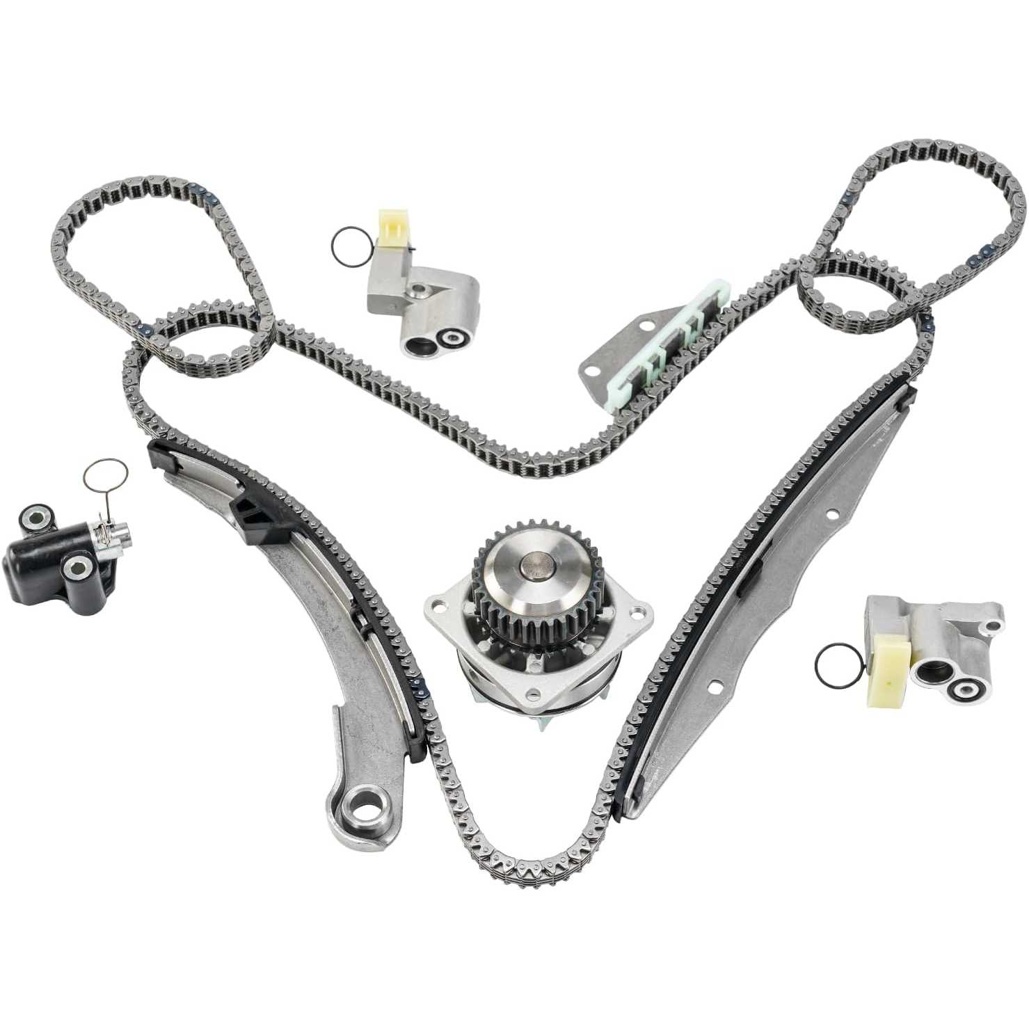 Engine Timing Chain Kit with Water Pump, Compatible with Nissan Frontier 2005-2010 and Nissan Xterra 2005-2010