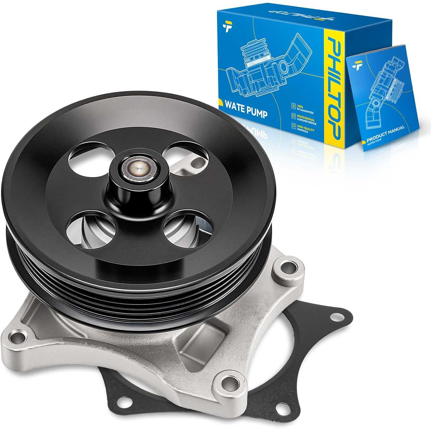 41218 Professional Water Pump Kit Compatible with Chev-rolet Equinox, Malibu, Cruze, GM-C Terrain, Bu-ick Encore