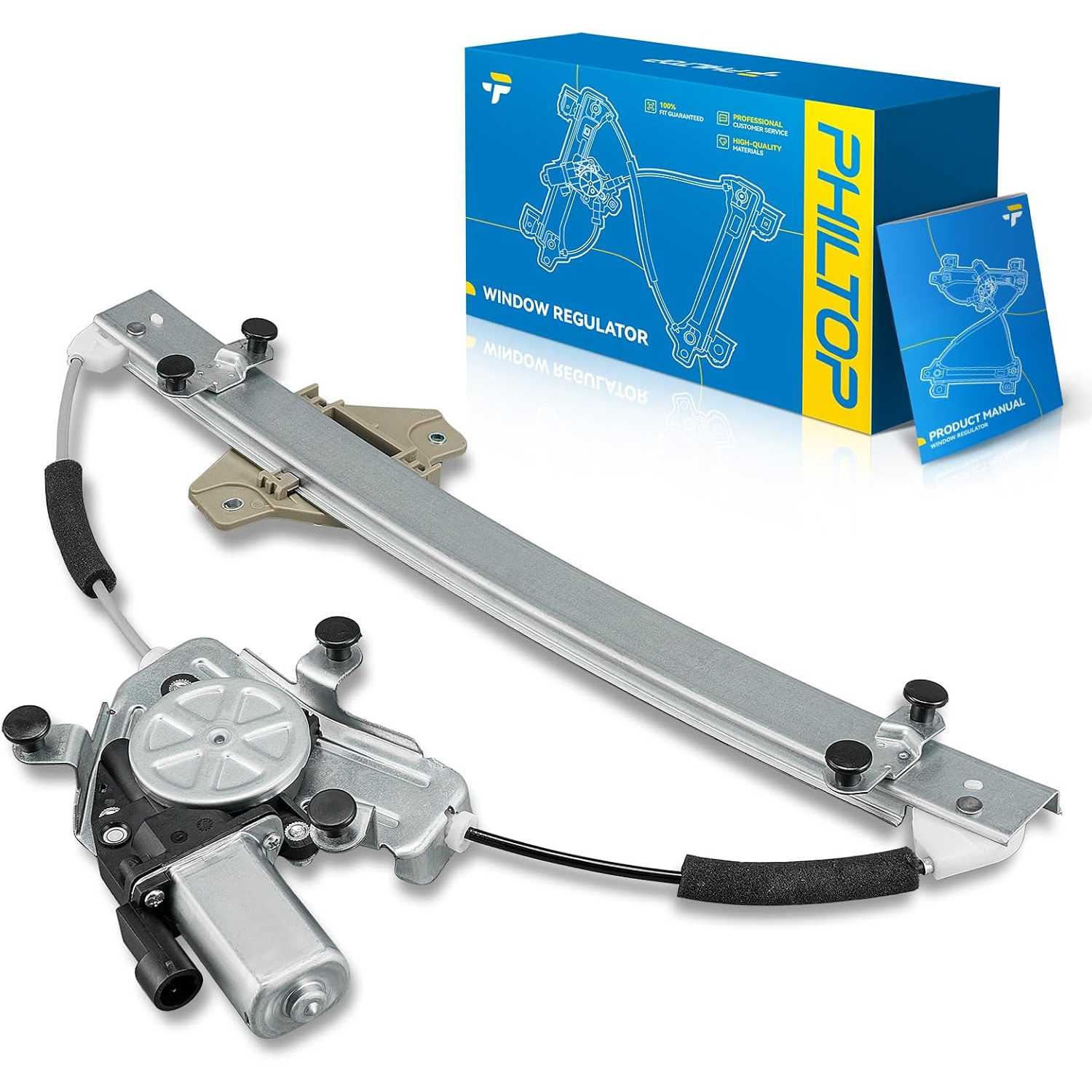 751-632 Front Left Driver Side Power Window Regulator and Motor Assembly Compatible with Hyundai Accent 2012-2017 | 7...
