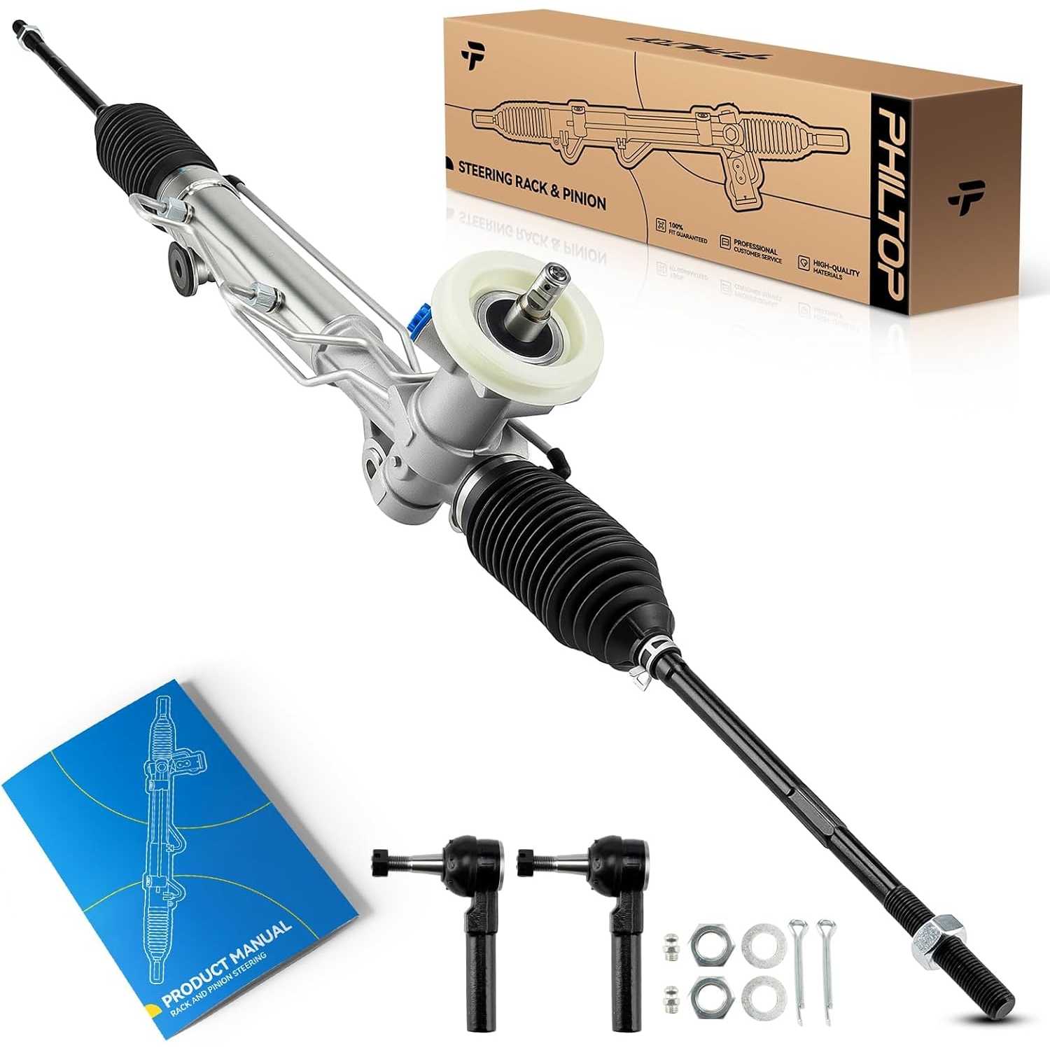 Hydraulic Power Steering Rack & Pinion Kit for 1997 Century, 1998-2002 Century Custom, with Outer Tie Rod Ends