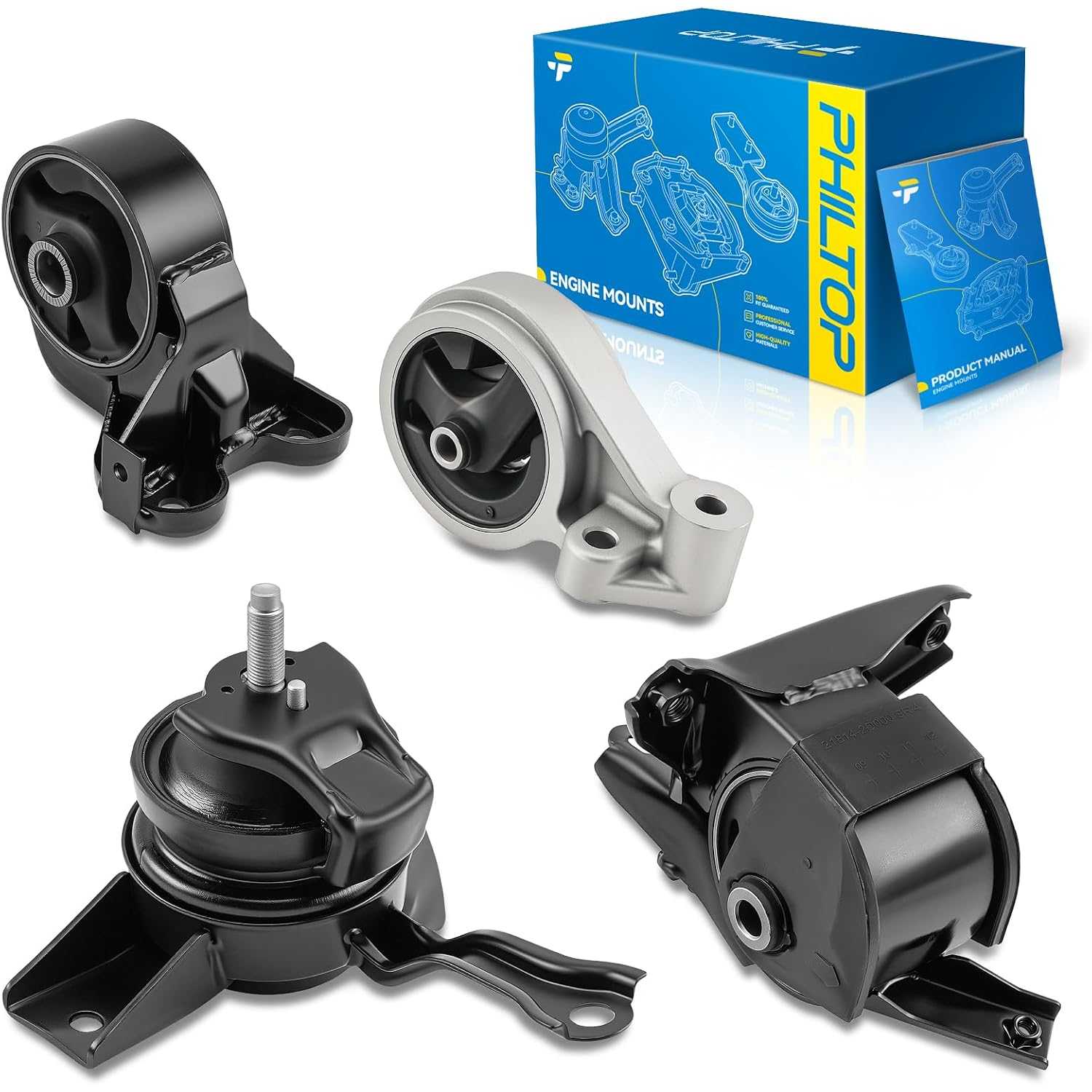 4PCS Engine Motor Mount Compatible with Kia Spectra 2004 2005 2006 2.0L