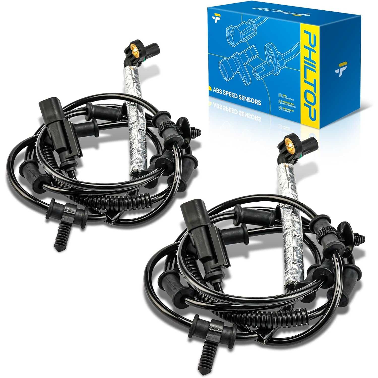 Front ABS Wheel Speed Sensor Compatible with 2014-2018 Ram 2500, 2014-2018 Ram 3500