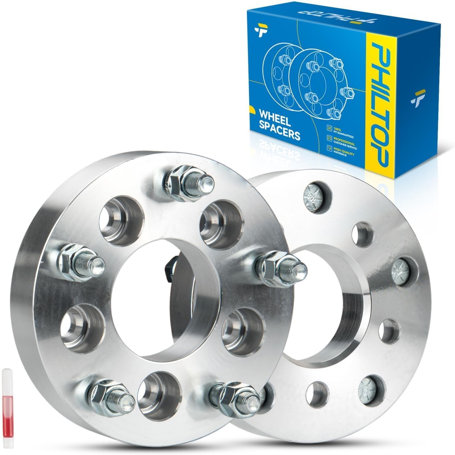 5x4.5“ to 5x5.5“ 1.25“ Lug Wheel Adapters Change Bolt Pattern for Explorer, Ranger, Mustang, Edge, Wrangler, Liberty