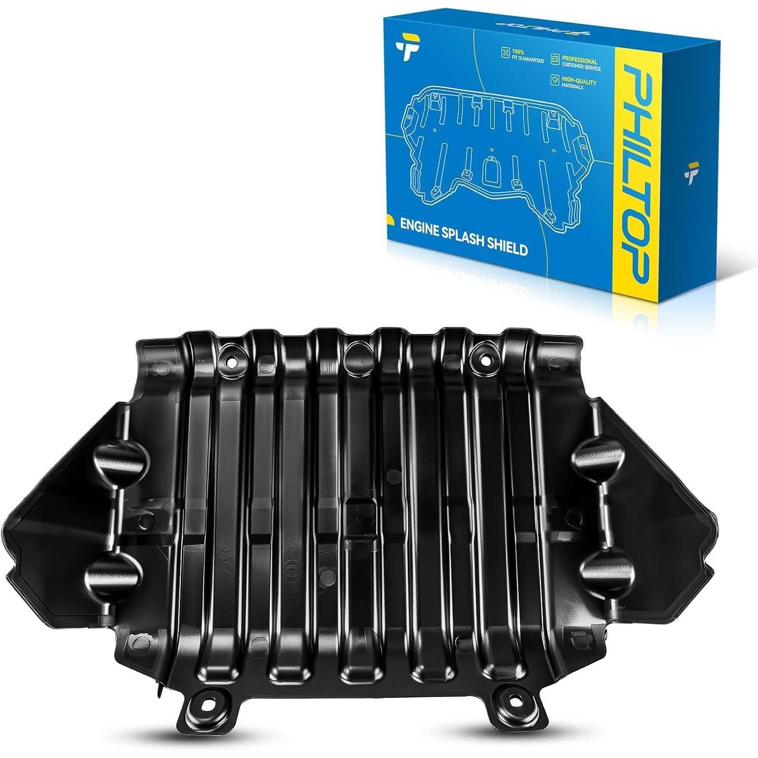 Front Lower Engine Splash Shield Under Cover Compatible with 2007-2013 Chevrolet Silverado 1500