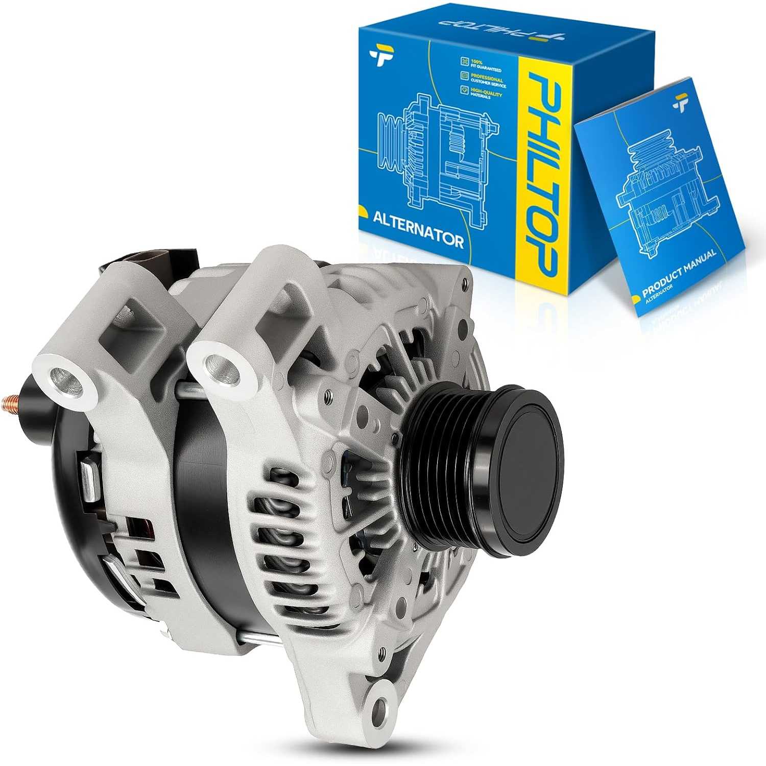 PHILTOP Alternator 3.6L V6 | 2008-2017 Buick Enclave 2007-2016 GMC Acadia 2009-2017 Chevy Traverse | OE#2139754