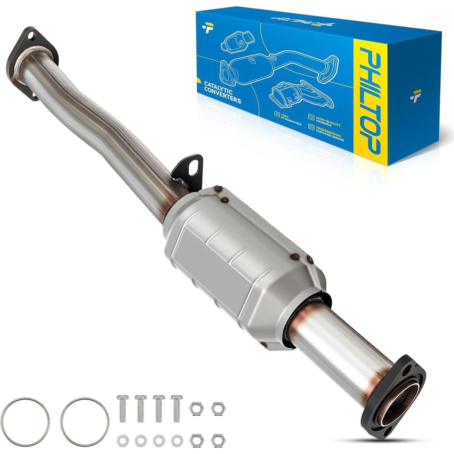1999-2004 Toyota Tacoma 2.4L/2.7L | Rear Catalytic Converter | OE#174030C011/53574 - PHILTOP