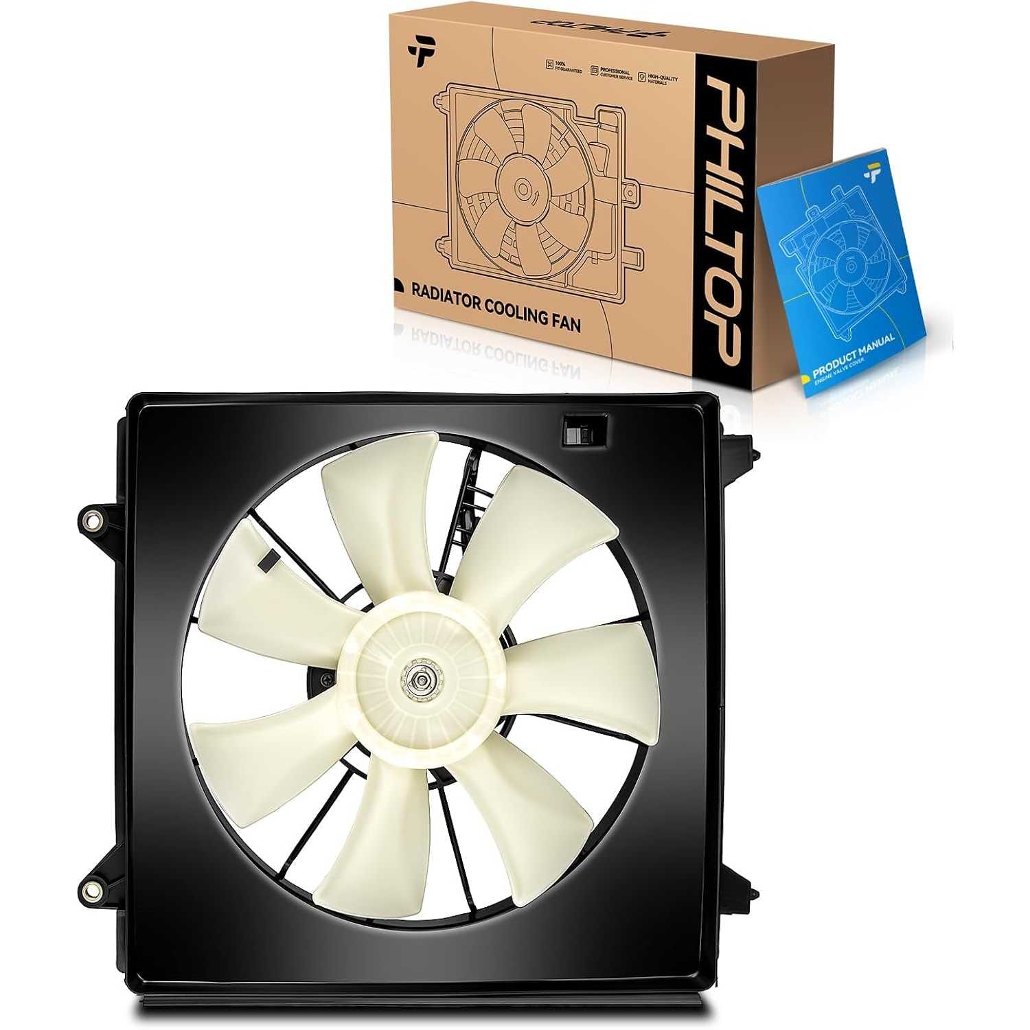 Engine Cooling Radiator Fan Assembly for Honda Accord 2013 2014 2015 2016 Radiator Cooling Fan Kit Replacement 620297