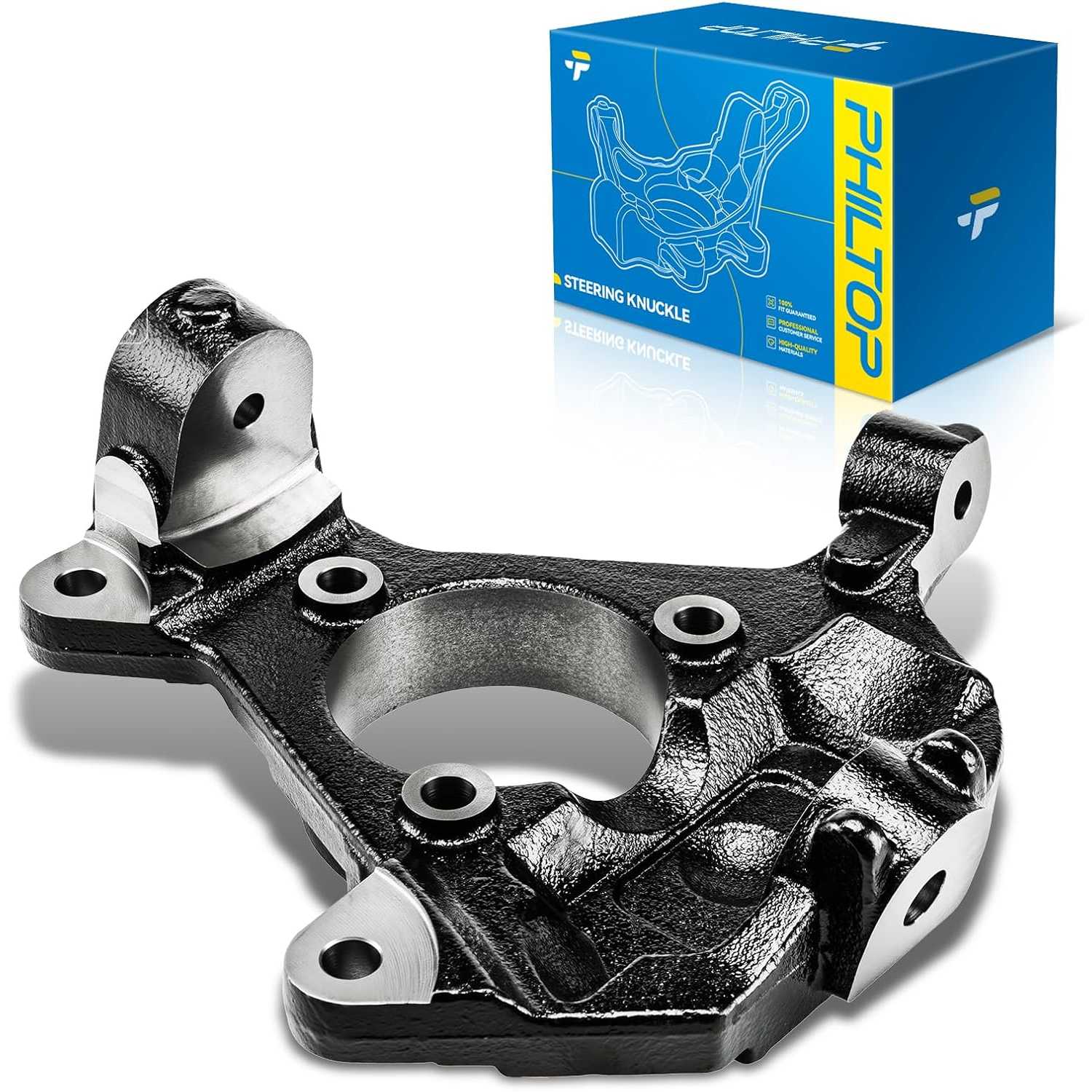 Front steering knuckle Compatible with 1999-2006 Chevy Silverado 1500, 1999-2006 GMC Sierra 1500, 2000-2006 Chevy Tahoe