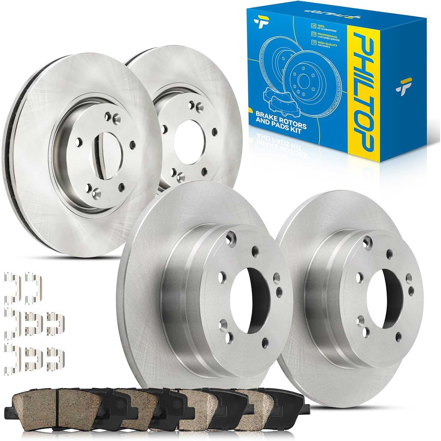 2011-2015 Kia Optima 2.4L | Front & Rear Brake Kit 11.82" Front 11.19" Rear | OE#31427 - PHILTOP