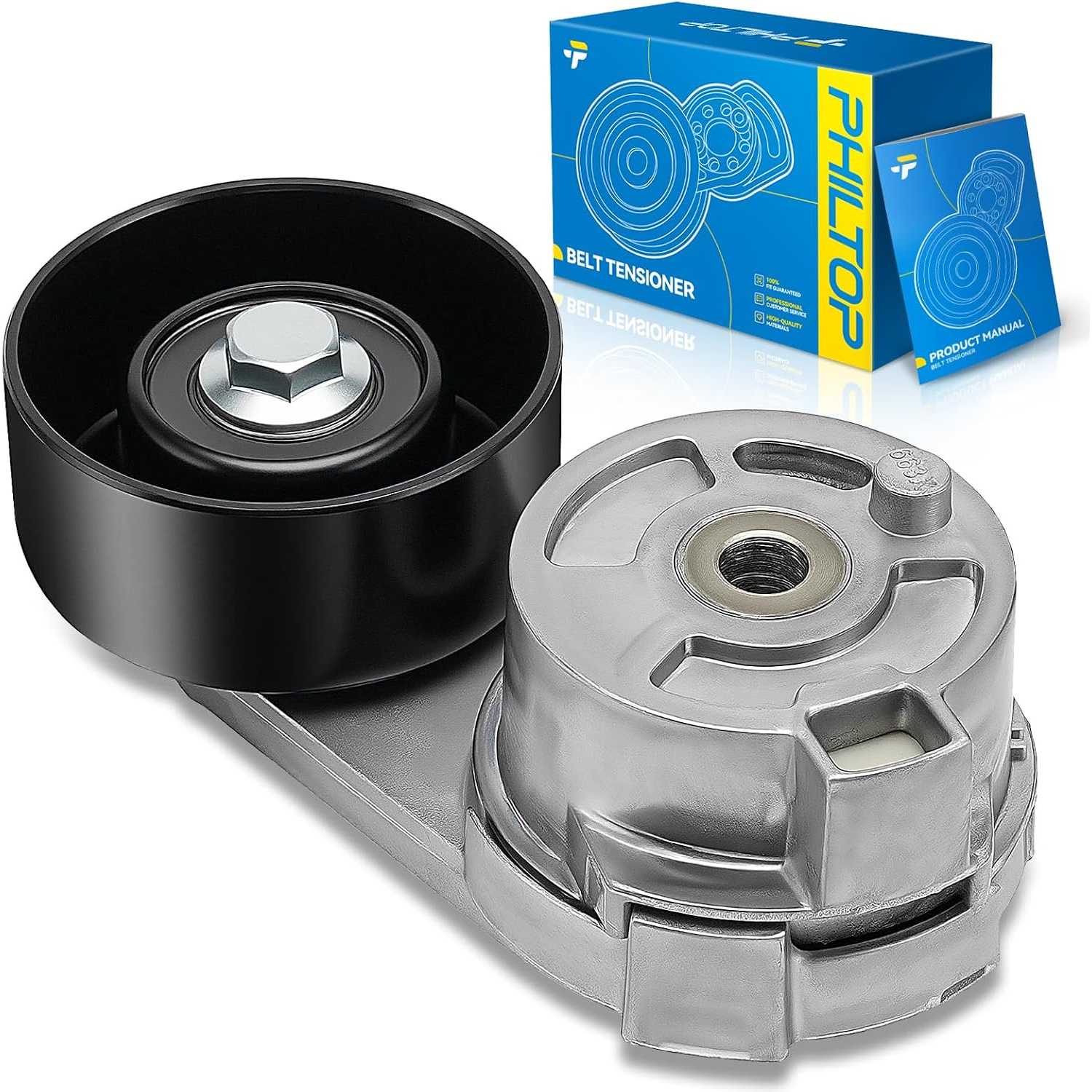 Belt Tensioner Assembly Compatible with 2004-2009 CTS/SRX 3.6L, 2005-2007 CTS 2.8L, 2005-2011 STS 3.6L