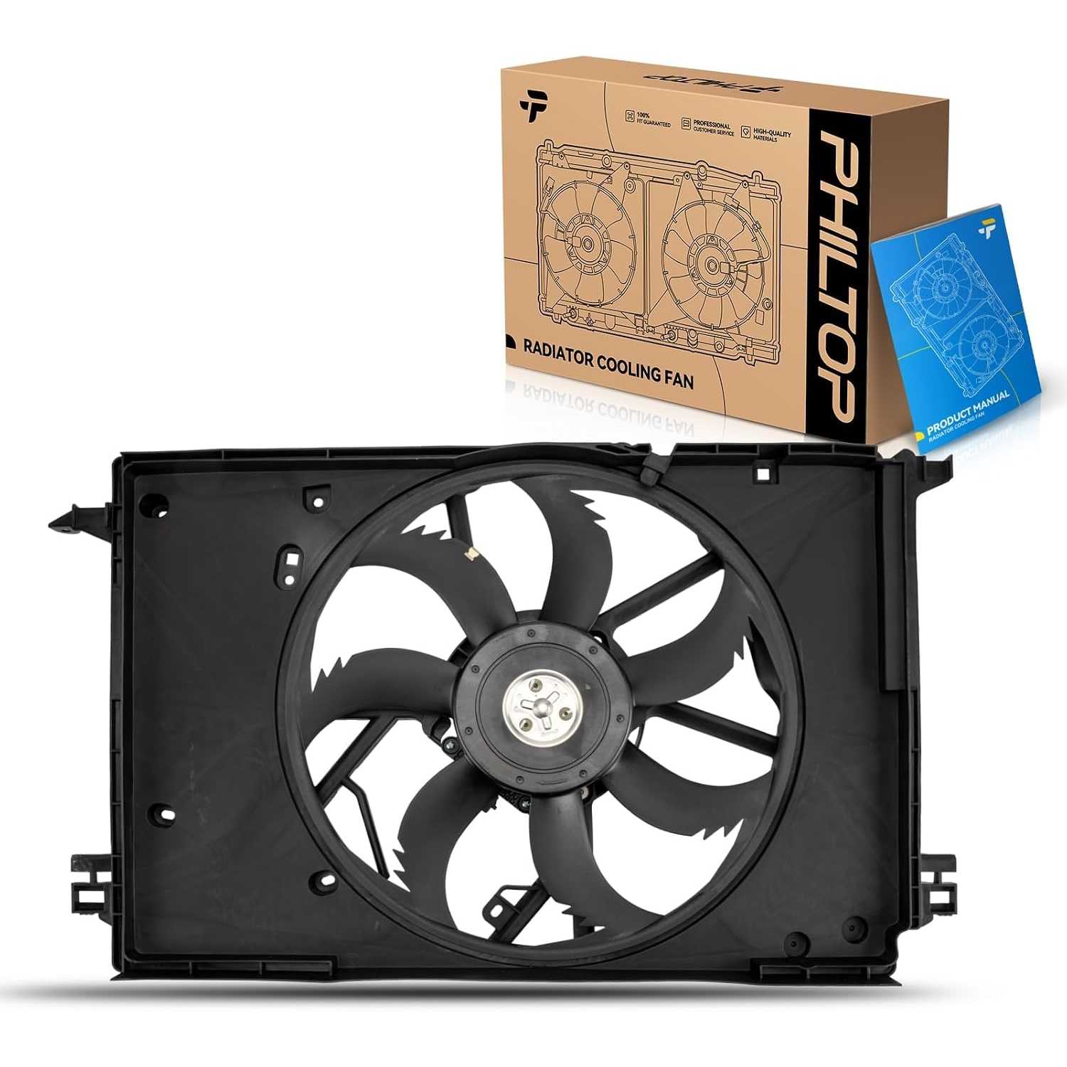 624450 Radiator Cooling Fan Assembly, Compatible with 2019-2021 RAV4, RAV4 Prime, 2021-2024 Venza, 2023-2025 Crown