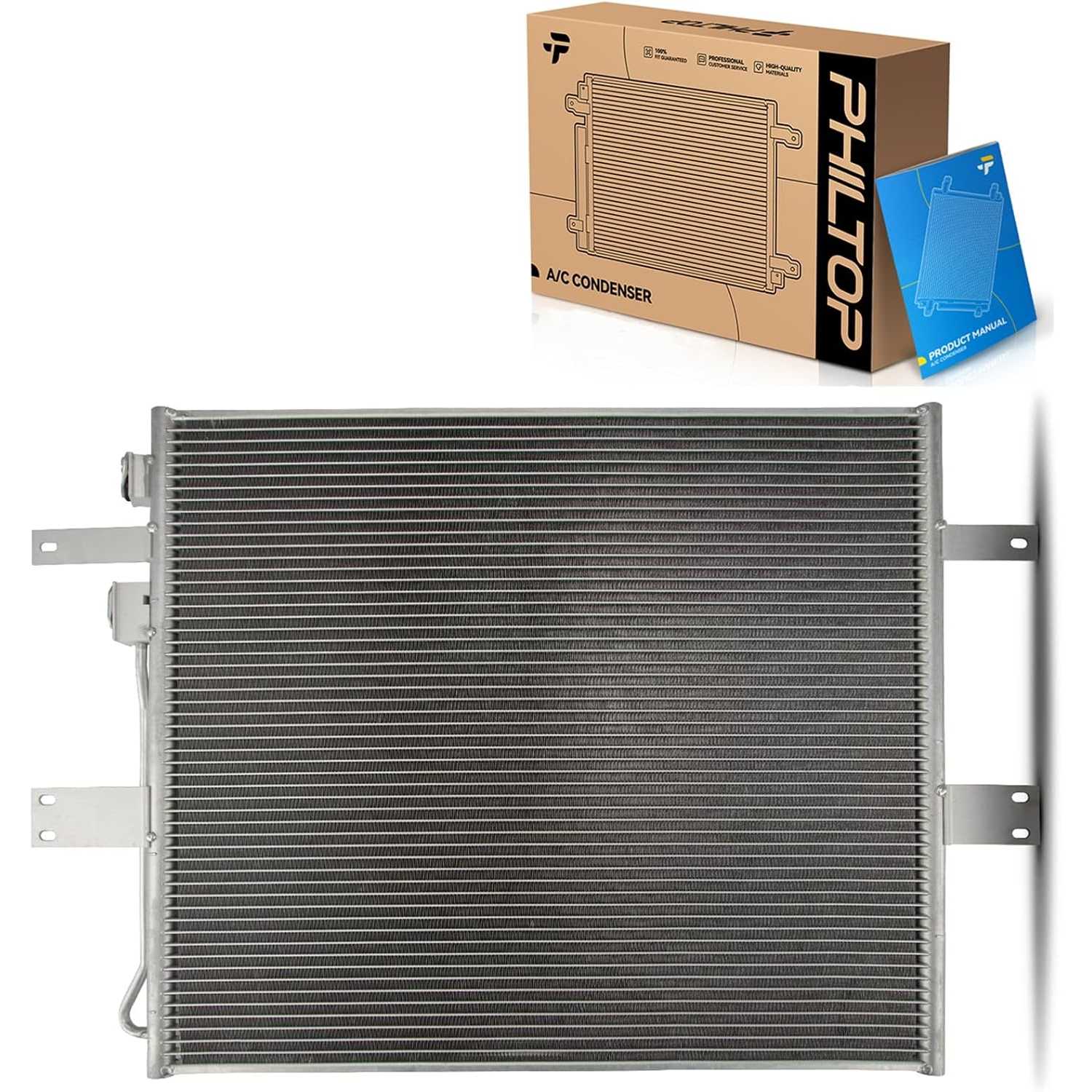 7-3265 Air Conditioning Condenser Compatible with Dodge Ram2500 2003 2004 2005, Dodge Ram3500 2003 2004 2005