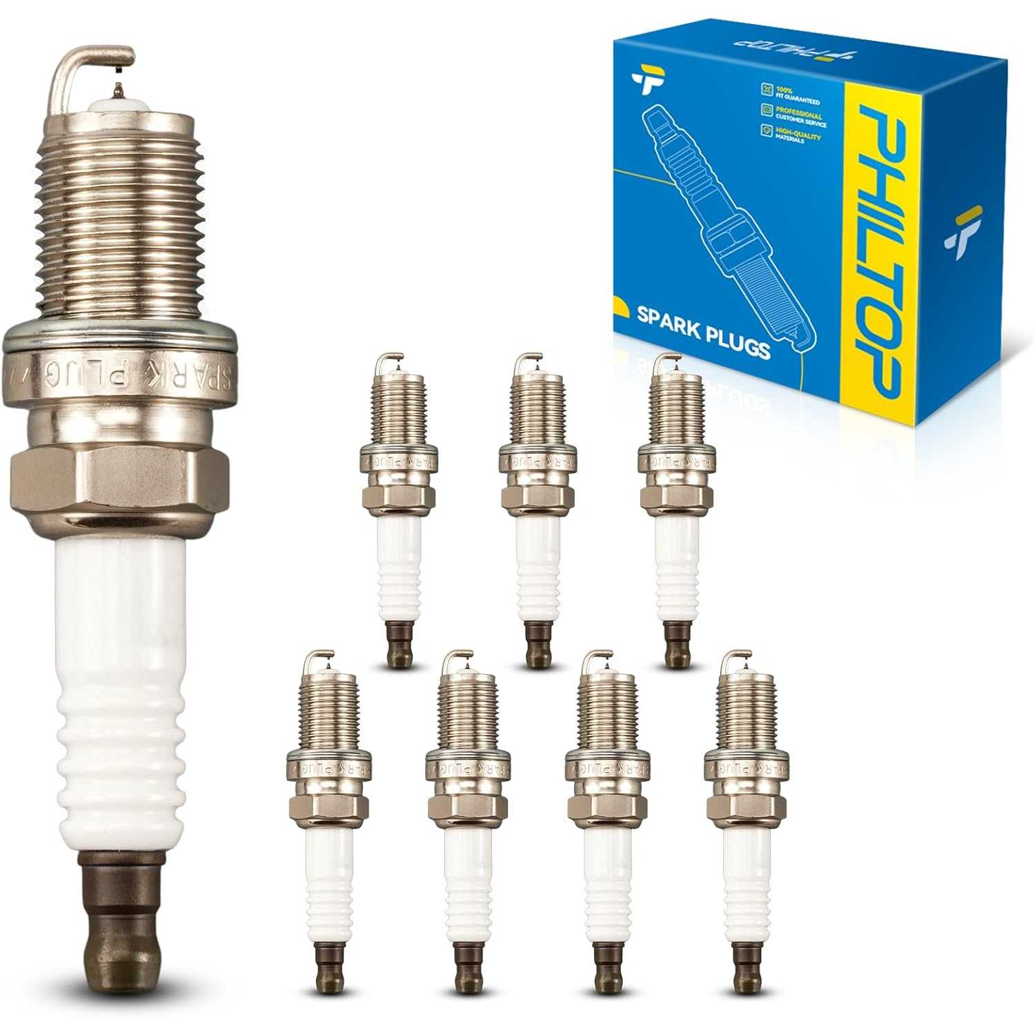 8PCS Double Iridium BKR6EGP Spark Plugs, Replacement for Camry, Sienna, Tundra, Highlander, Outback, RX330, RAV4, ES330