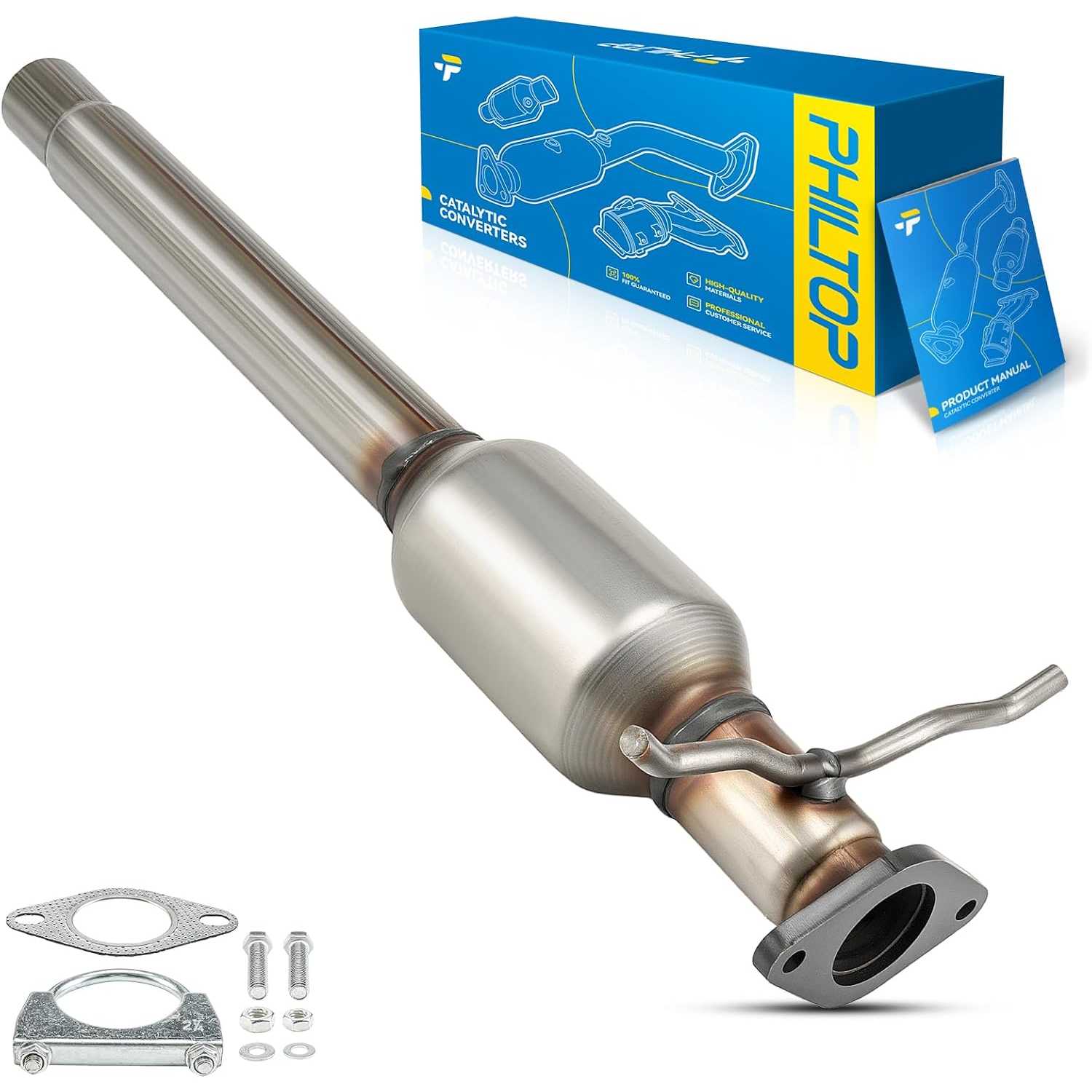 2003-2007 Ford Focus 2.3L L4/2.0L L4 | Catalytic Converter | OE#3S4Z5E212AE/53555 - PHILTOP
