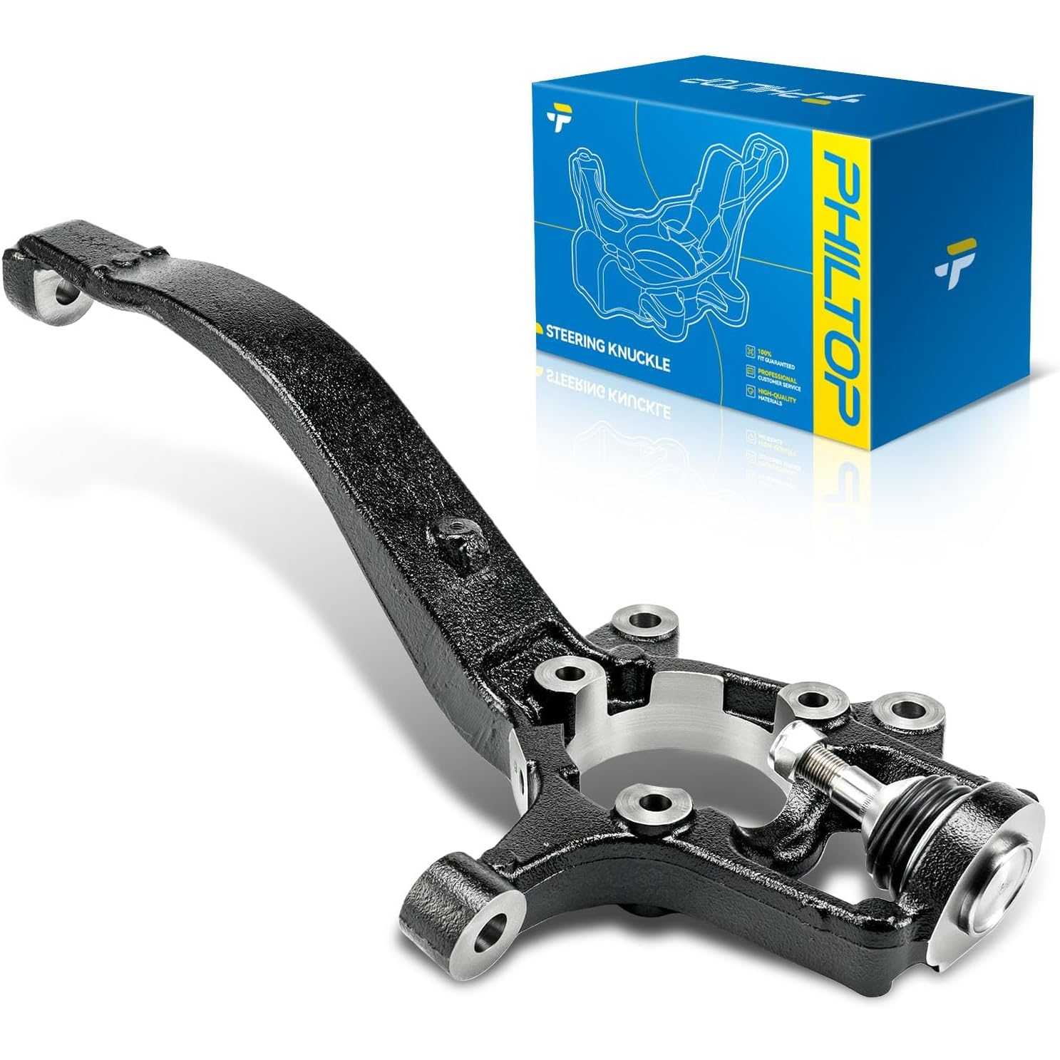 Front steering knuckle Compatible with 2011-2015 Jeep Grand Cherokee, 2011-2015 Dodge Durango,Passenger Side