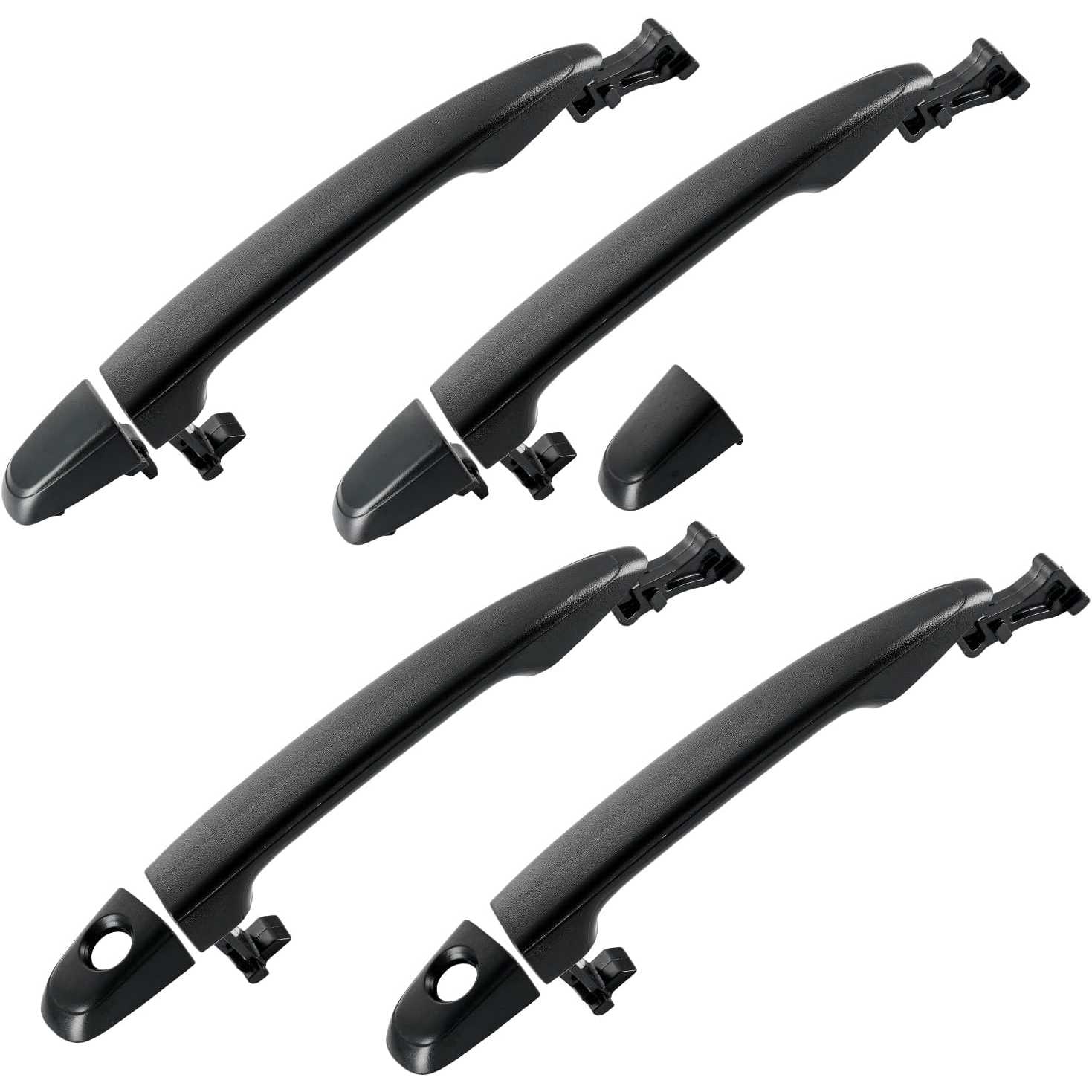 TO1310143 4Pcs Exterior Door Handle for Toyota Tacoma 2005-2015 | Fits 2004-2010 Toyota Sienna;Replace 69217AE010