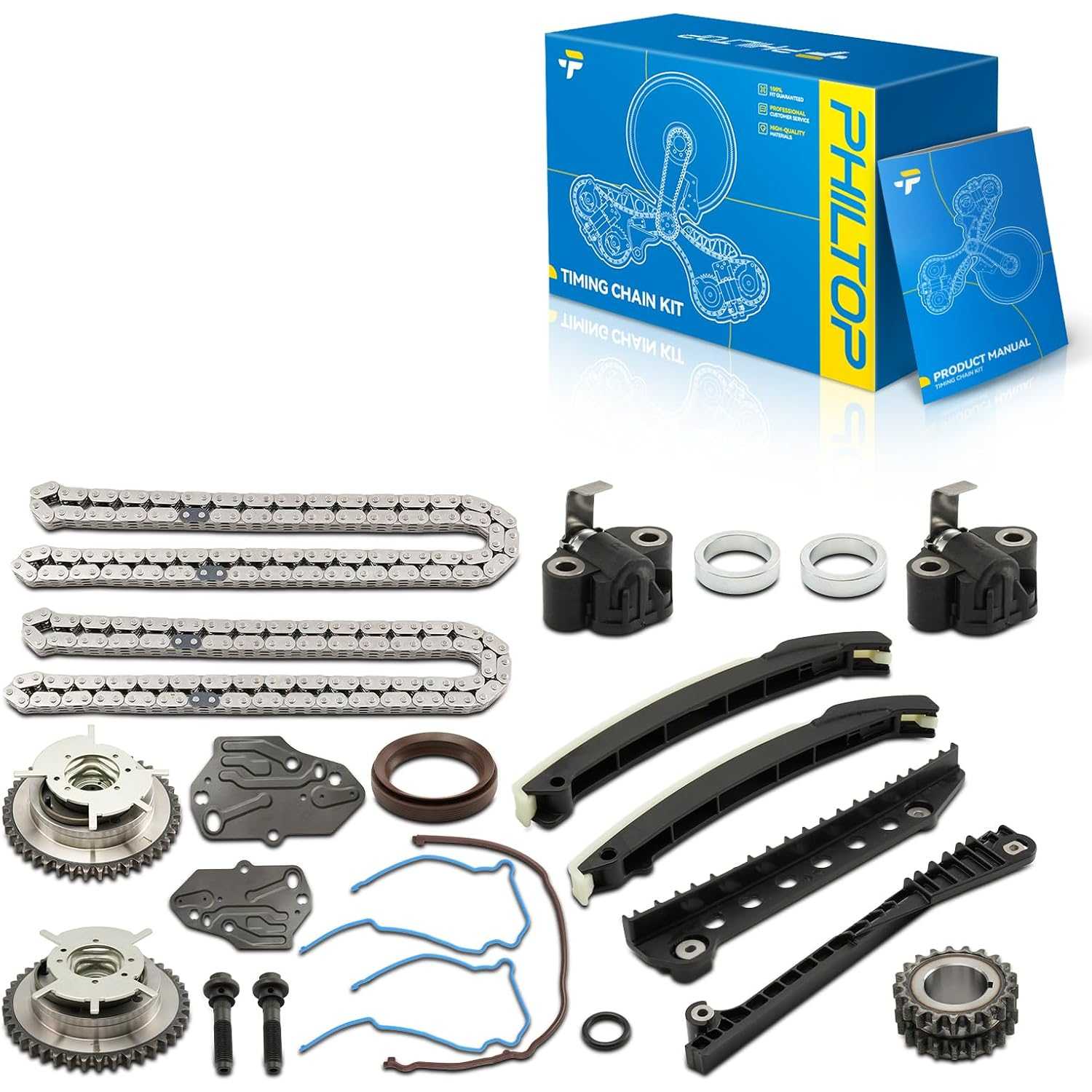 Timing Chain Kit Compatible with Lincoln Mark LT 2006-2007 5.4L, Navigator 2005-2008 5.4L, OE# XL3Z6306AA