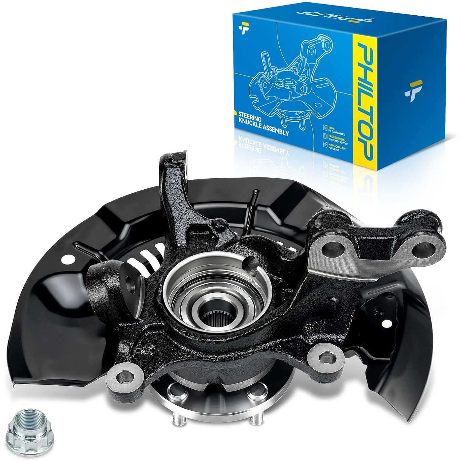 1 x Front Left Knuckle Wheel Hub Bearing for Toyota Sienna, | for Toyota Sienna 2011-2017 Replaces 698431,Driver Side