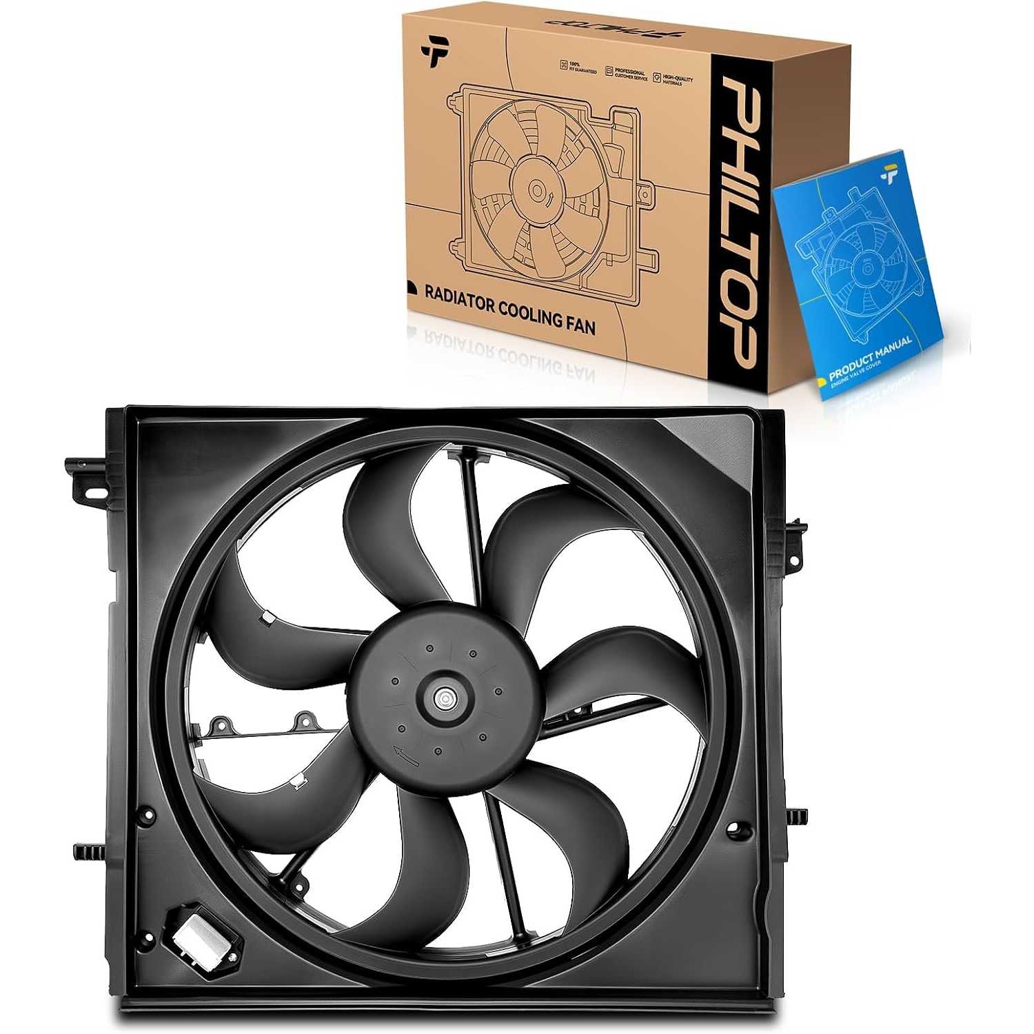 620473 Radiator Cooling Fan Assembly, Compatible with 2017-2022 Rogue Sport, Replace # 214816MA0A, 620473, 214816MA0B
