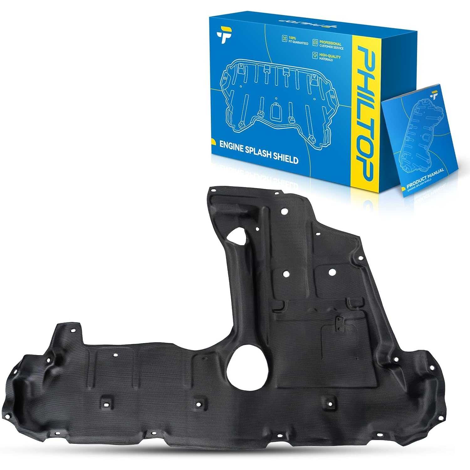 Front Lower Engine Splash Shield Under Cover Compatible with 2006-2012 Toyota RAV4