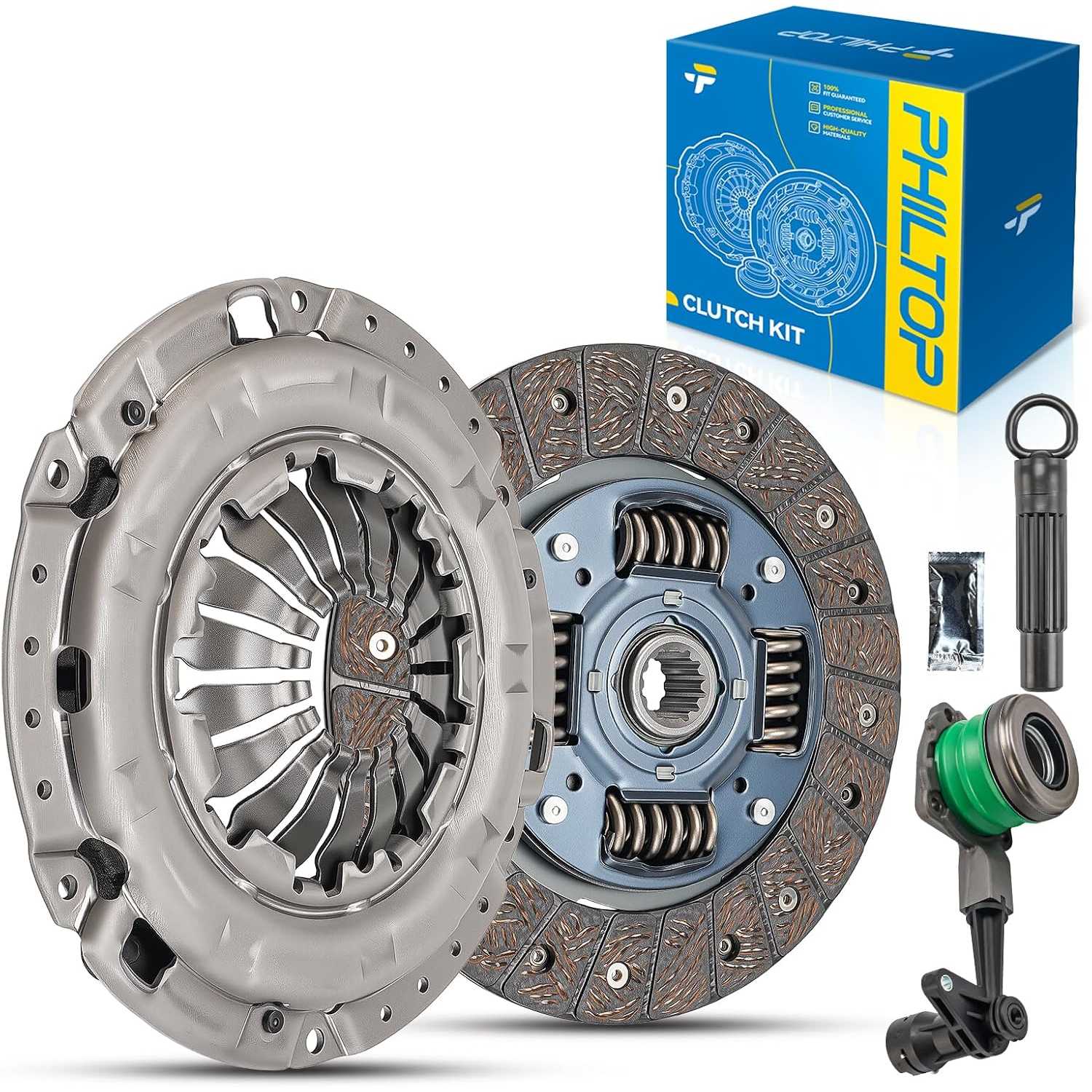 04246 Clutch Kit Set fits 2006-2011 HHR 2.2/2.4L 2005-2010 Cobalt 2.2/2.4L 2005-2006 Pursuit(w/ 8 7/8 Inch Disc) 2007...