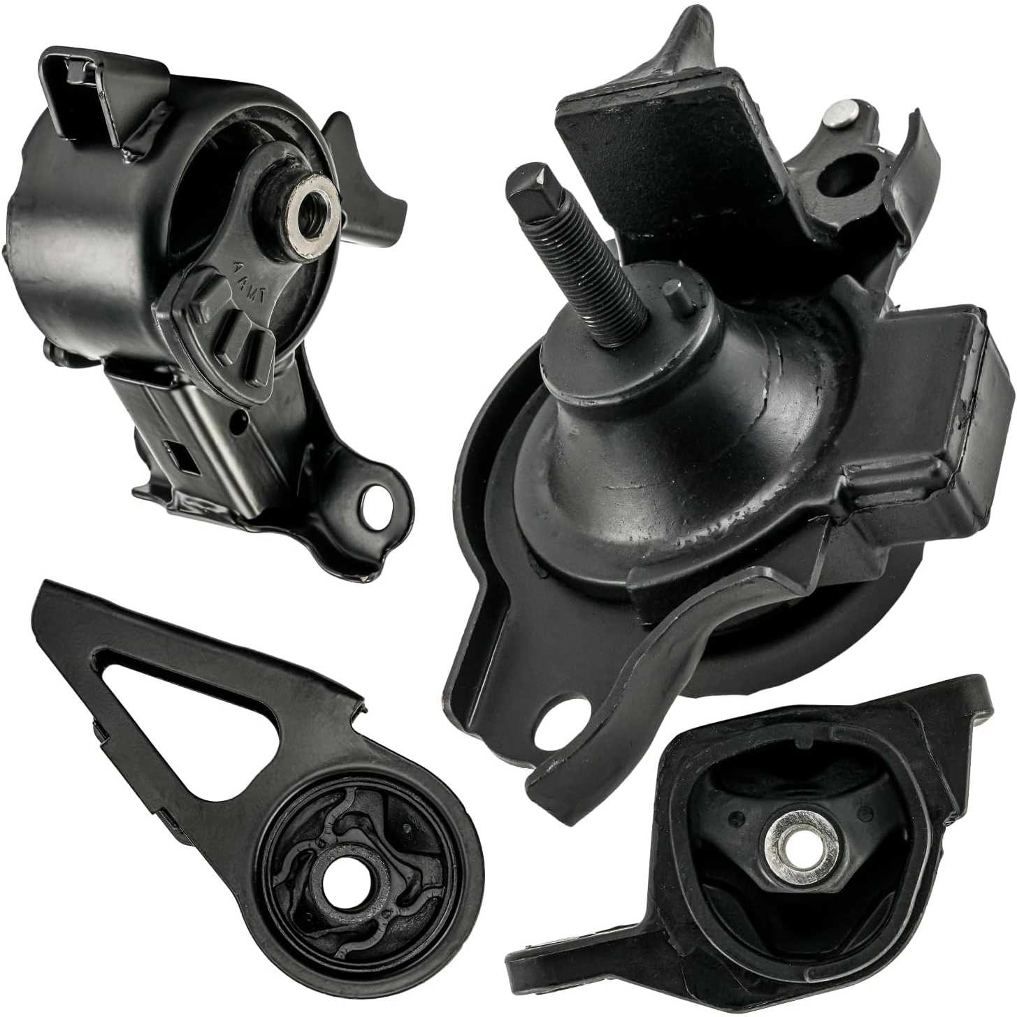 4PCS Engine Motor Mount Compatible with Honda Fit 2007 2008, Transmission Motor Mount Replacement Replace# A4541, AM500