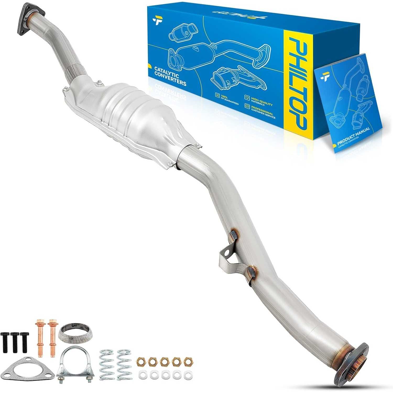 2006-2007 Subaru Impreza 2.5L H4; 2006-2008 Subaru Forester 2.5L H4 | Catalytic Converter | OE#44620AA750/55583 - PHILTOP