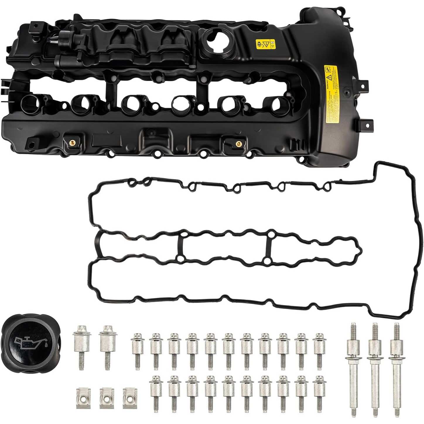 Engine Valve Cover Compatible with 2007-2010 335i, 2008-2010 535i 135i X6, 2007-2008 335xi, 2008 535xi, 2009-2016 Z4