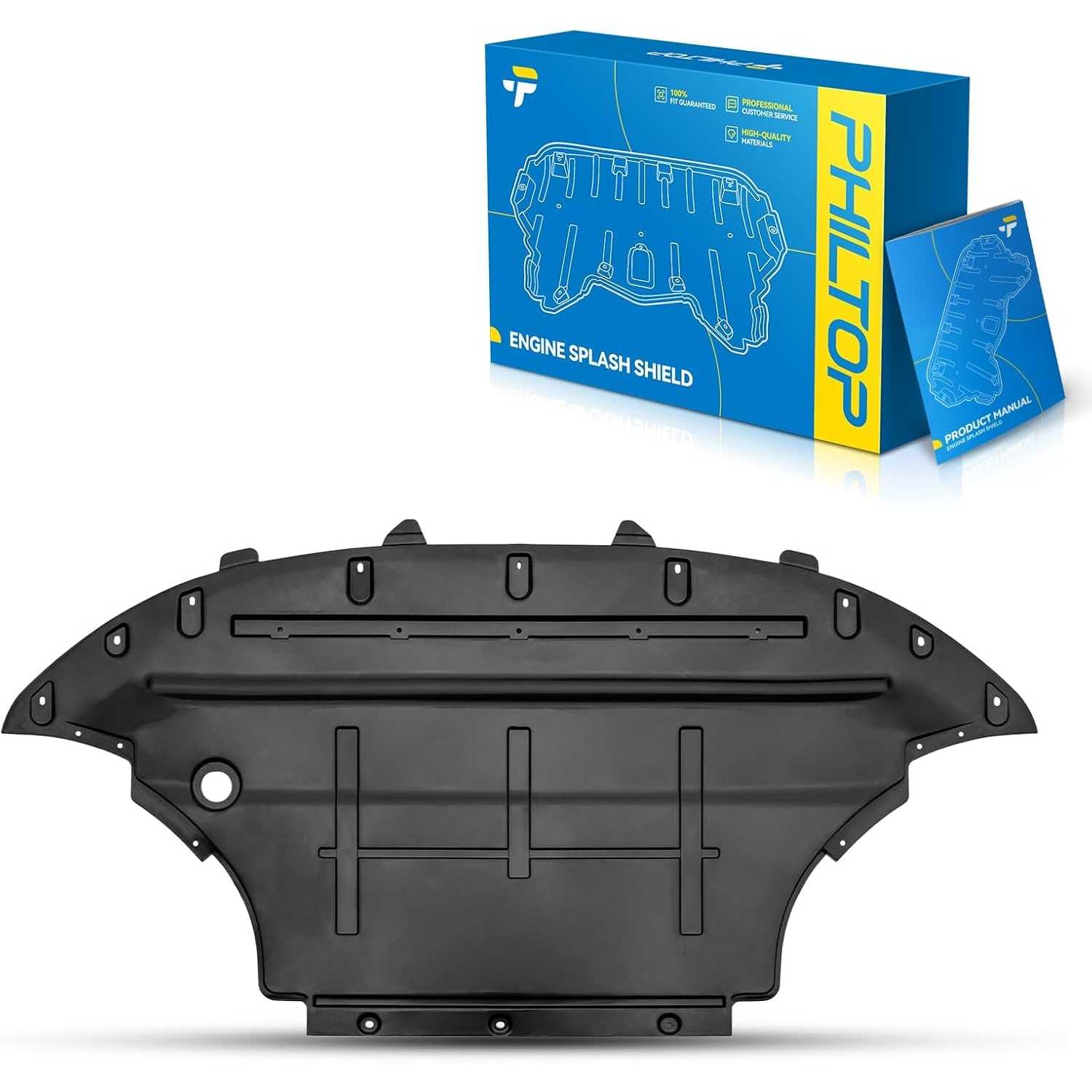 Front Lower Engine Splash Shield Under Cover Compatible with 2014-2015 2017 Audi Q5, 2016 Q5 2.0T L 4, 2014-2017 SQ5