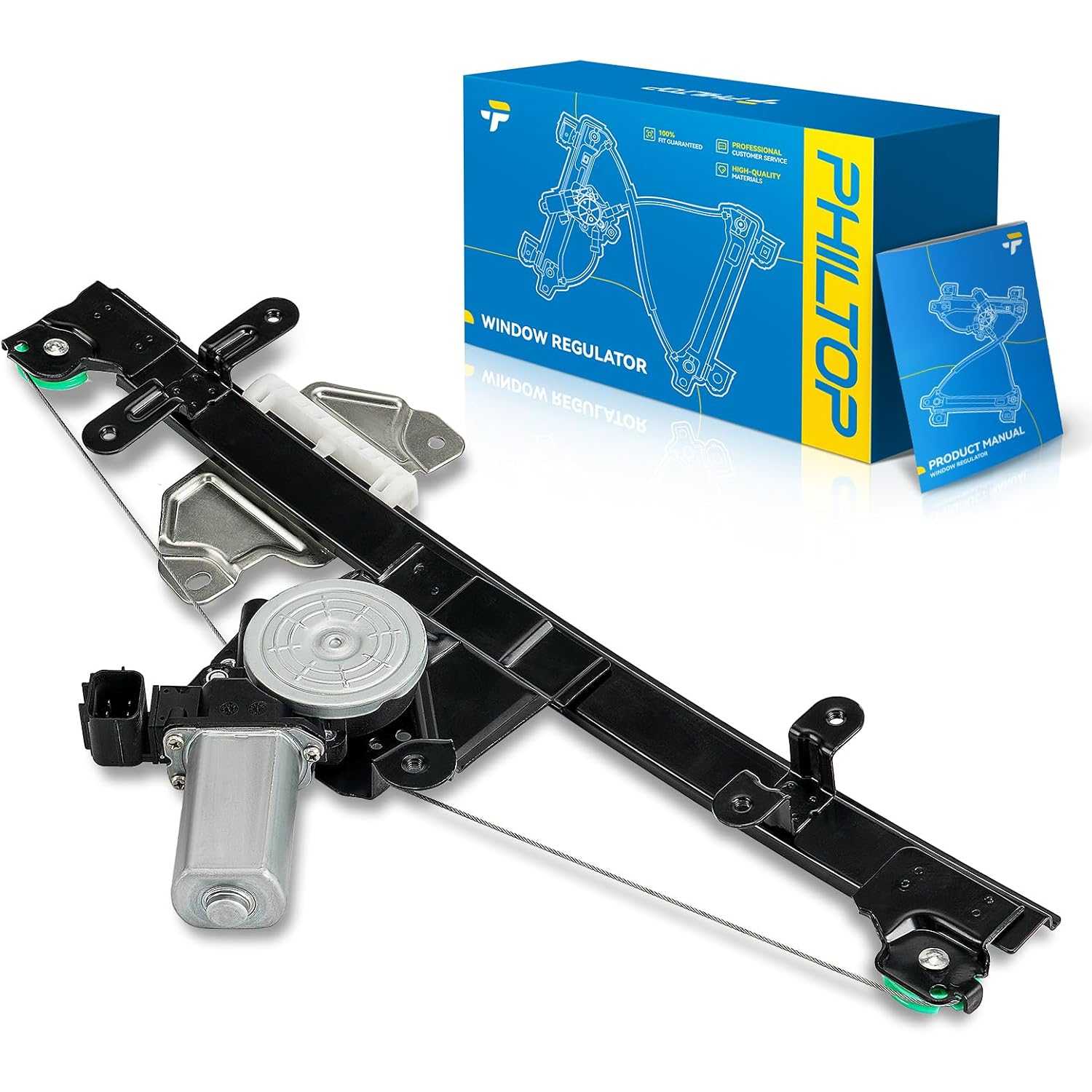 Front Left Driver Side Power Window Regulator and Motor Assembly Compatible with 2013-2019 Nissan Sentra Replaces 751...