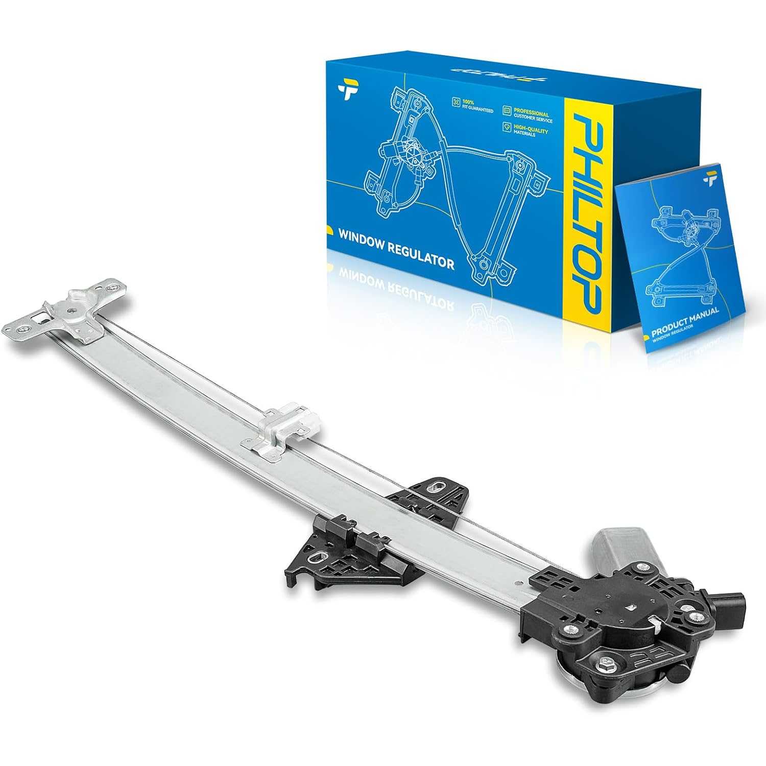 Front Left Driver Side Power Window Regulator and Motor Assembly Compatible with 2007-2011 Honda CR-V Replaces 748-16...