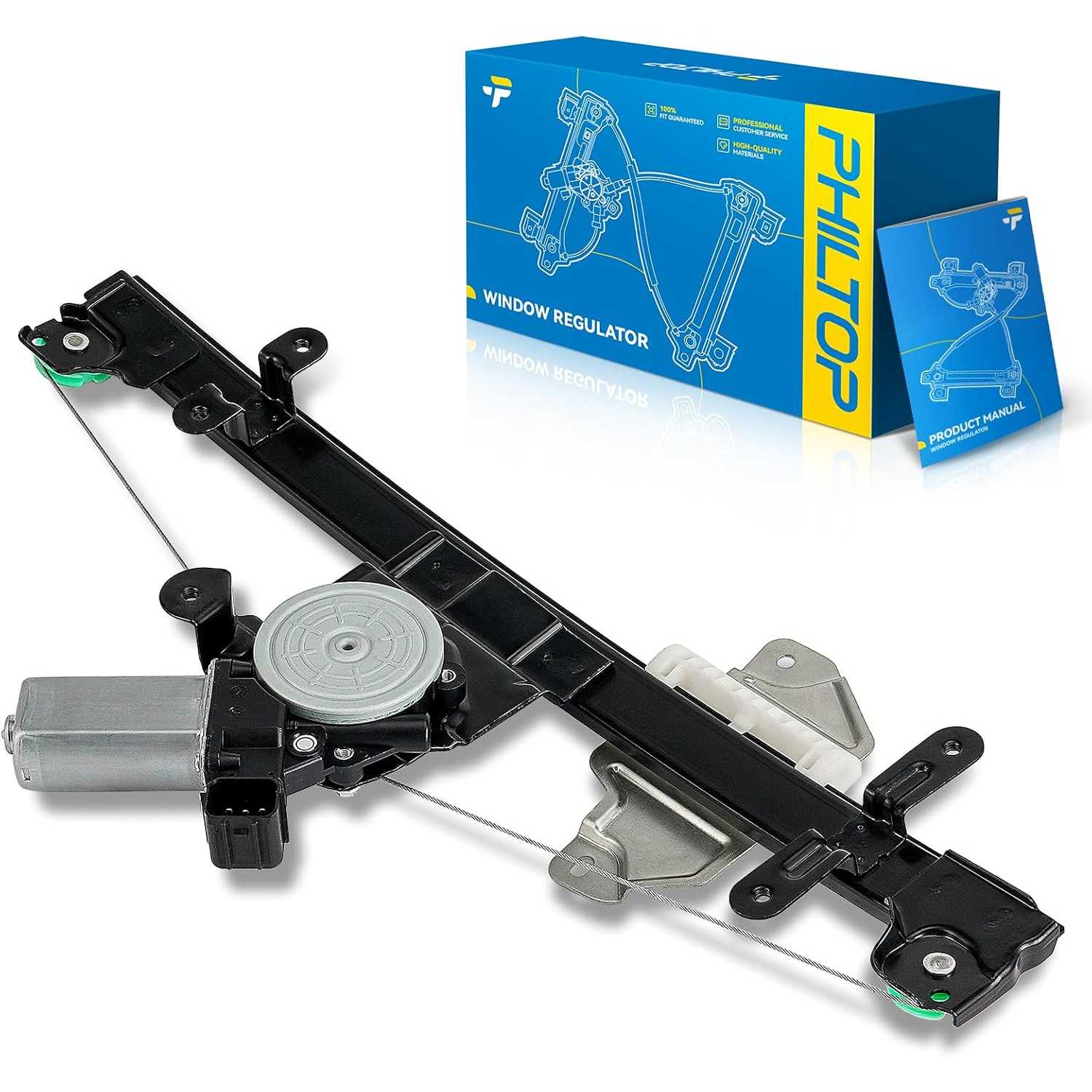 Front Right Passenger Side Power Window Regulator and Motor Assembly Compatible with 2013-2019 Nissan Sentra Replaces...