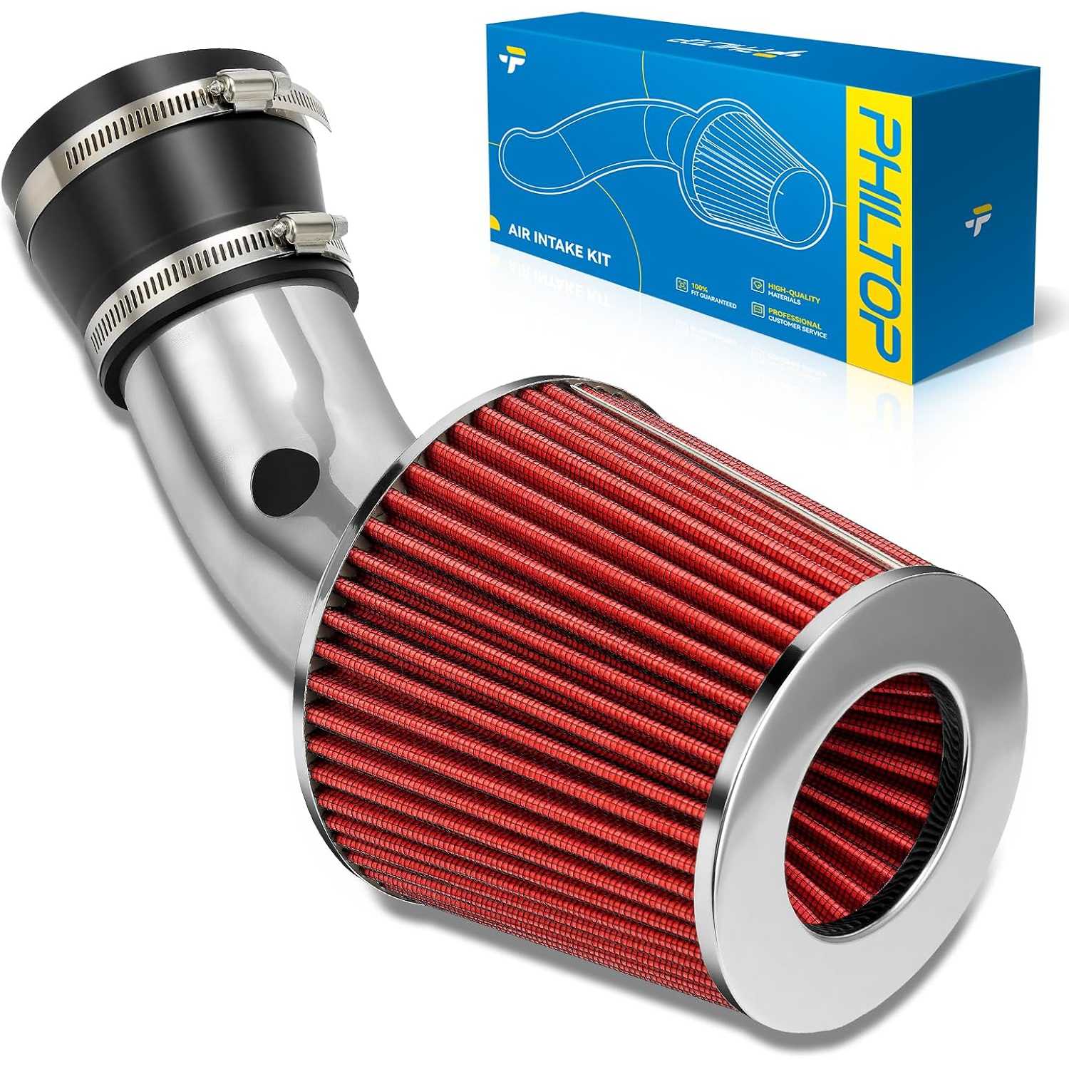 3" Cold Air Intake Kit System Replacement for 2000-2005 LeSabre, Bonneville, Impala, 1997-2005 Regal, Park Avenue