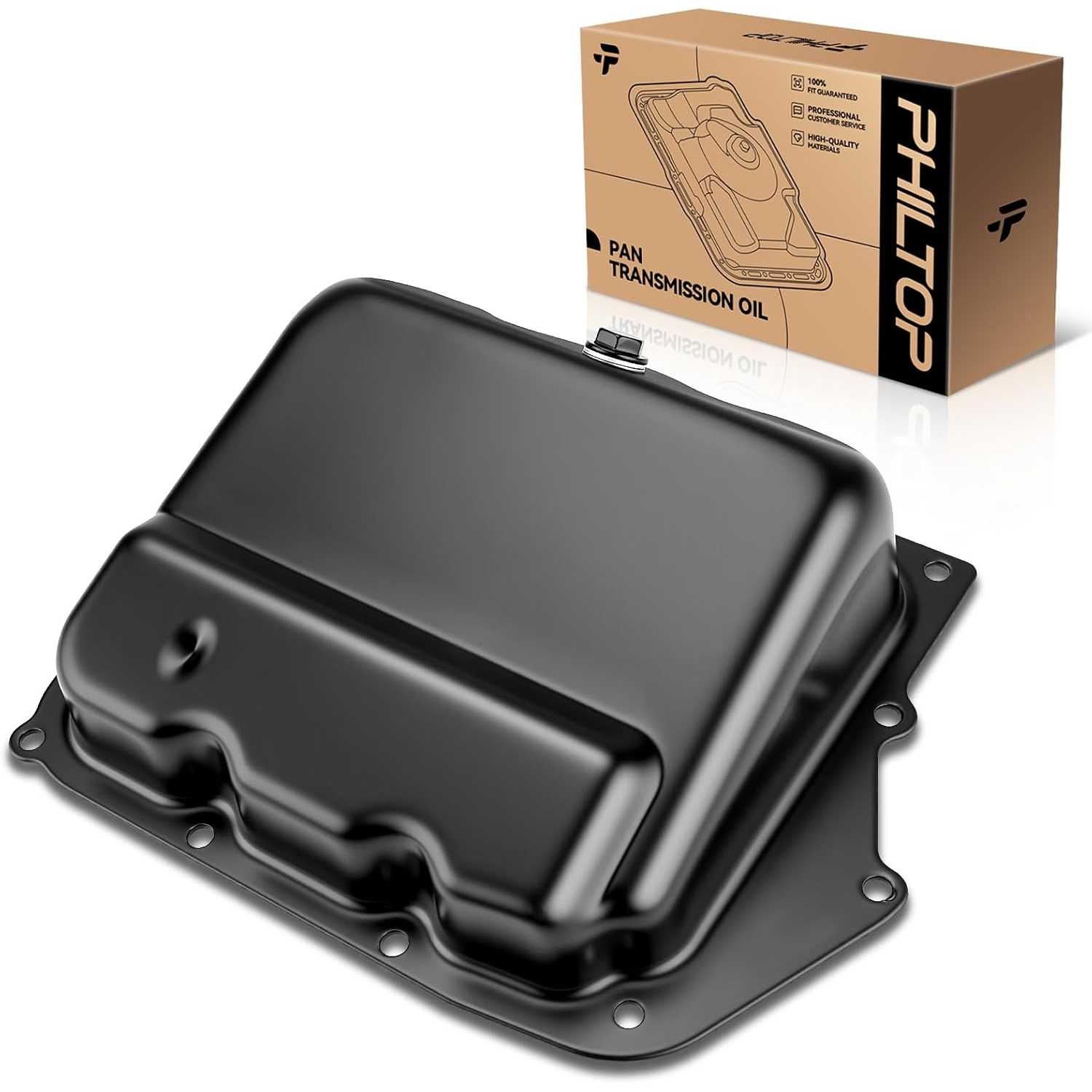 PHILTOP Transmission Oil Pan w/ Drain Plug | Dodge Grand Caravan Dodge Journey Dodge Avenger | OE#265-833