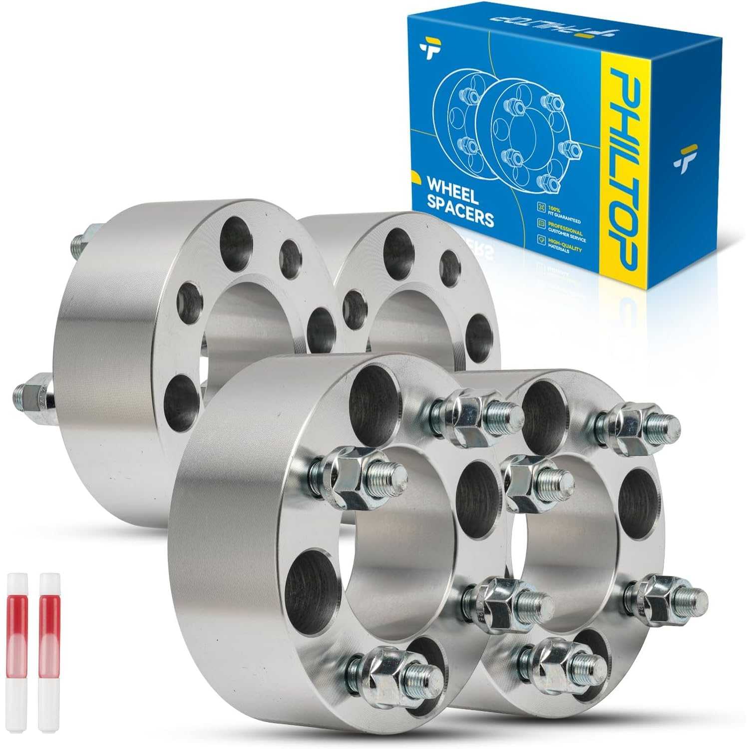 4x4 Wheel Spacer, 2 inch Lug ATV Wheel Adapters for 2004-2009 Yamaha G28-A U-MAX Medium Duty II, 2003-2007 G22-A G-MAX