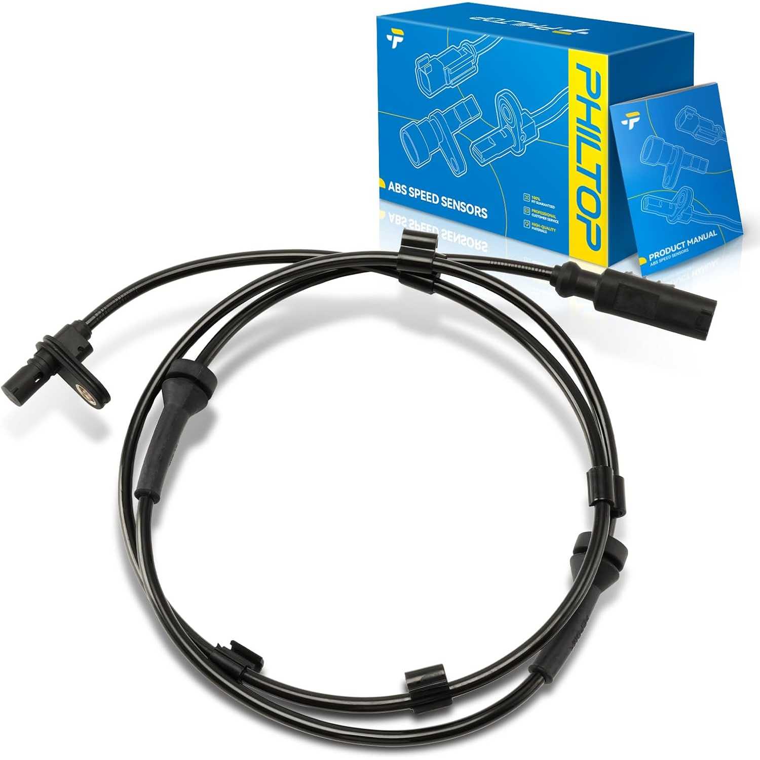 4515400017 Passenger or Driver Side ABS Wheel Speed Sensor Compatible with 2008-2018 Smart Fortwo