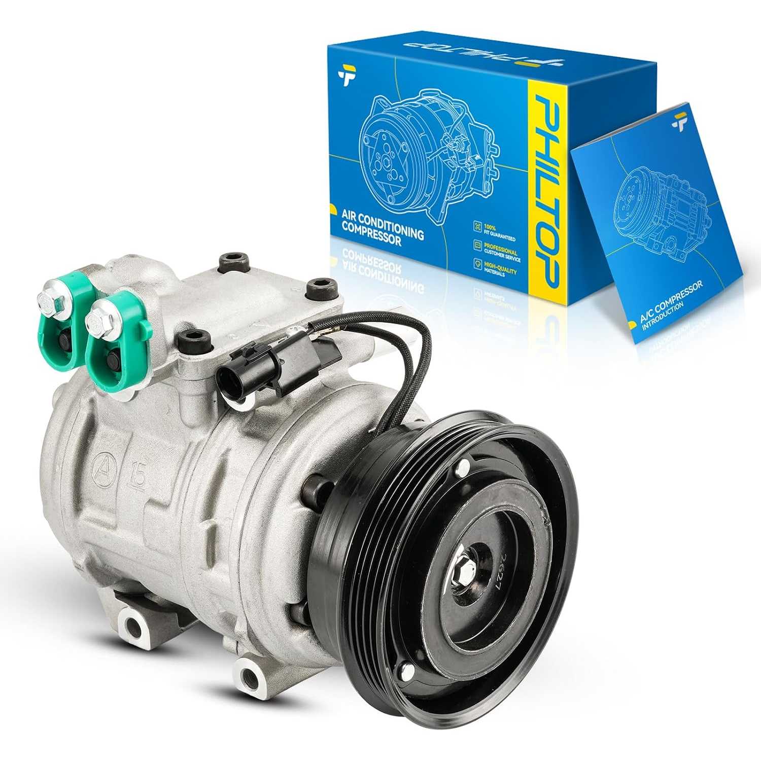 98370 Air Conditioning Compressor for Spectra 2004-2006, Tucson 2005-2007 2.0L, Sportage 2005-2007 2.0L