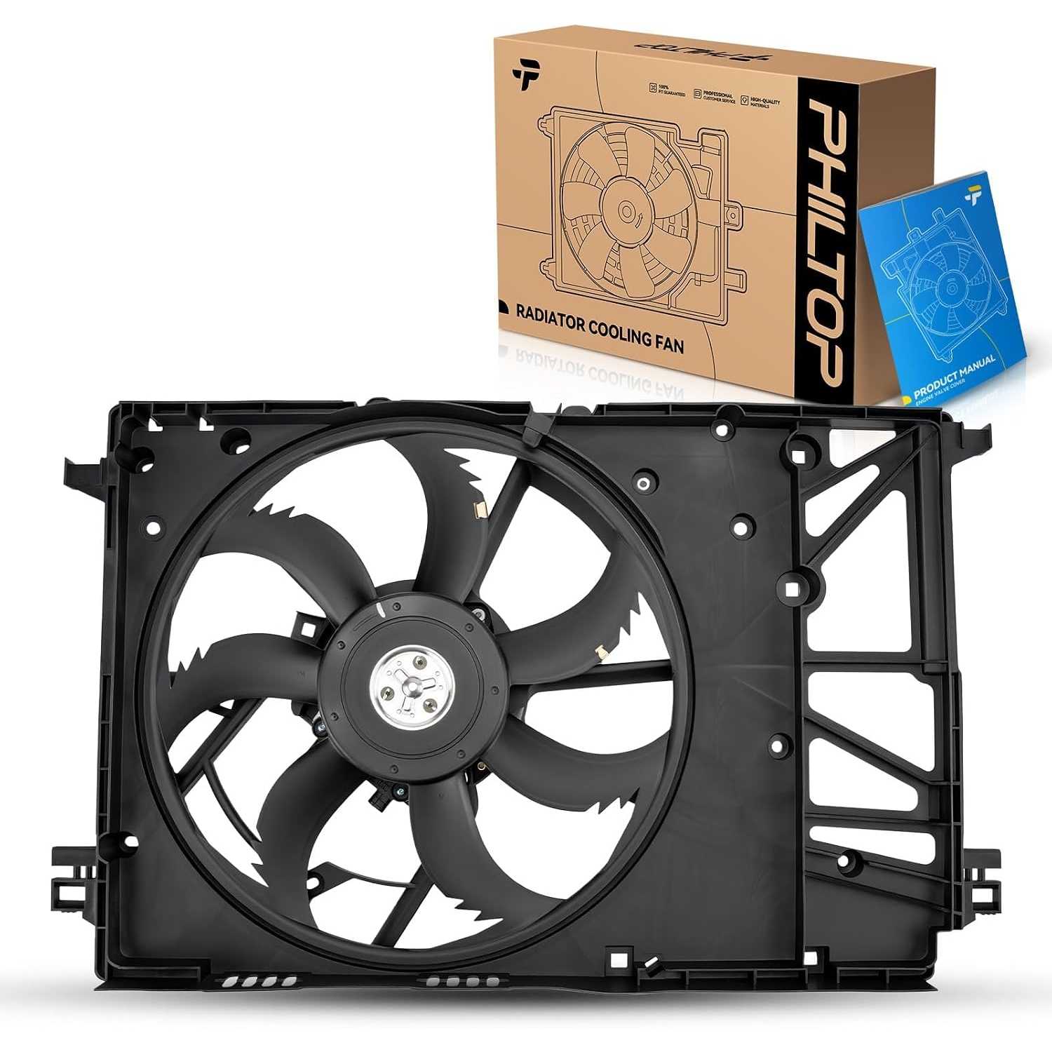75336 Radiator Cooling Fan Assembly, Compatible with 2018-2023 Camry FHEV, 2019-2022 Avalon FHEV, 2019-2023 ES300h