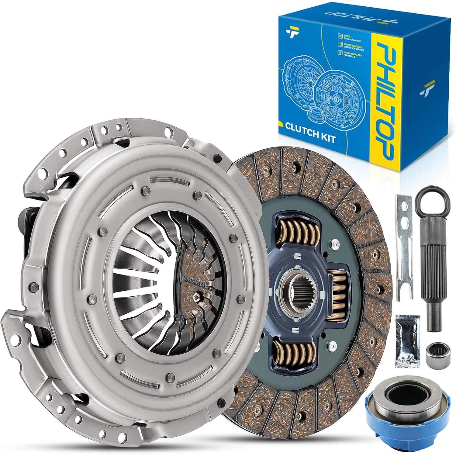 07-116 Transmission Clutch Kit Set fits 1995-2000 Ranger 2.3/2.5/3.0L 1998-2000 B2500 Manual 5-speed 1995-2000 B2300/...
