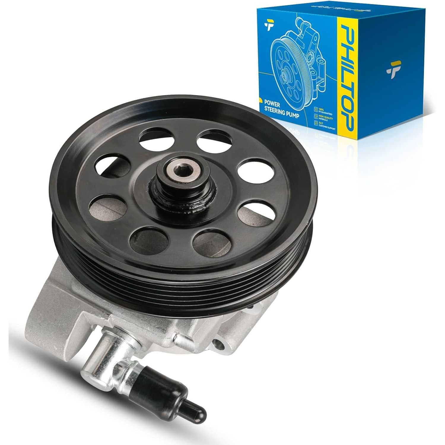 Power Steering Pump 96-5205 with Pulley, for 2011-2014 F-150 6.2L, OE# BL3Z3A696A